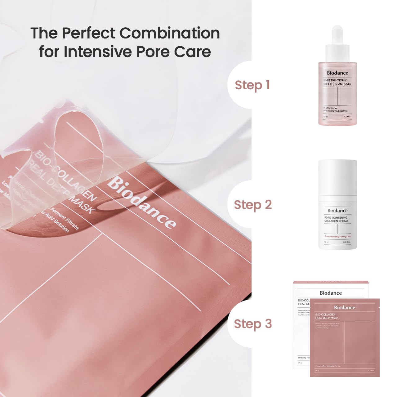 BIODANCE Bio-Collagen Real Deep Mask, Hydrating Overnight Hydrogel Mask, Pore Minimizing, Elasticity Improvement, 34g x4ea - Image 10