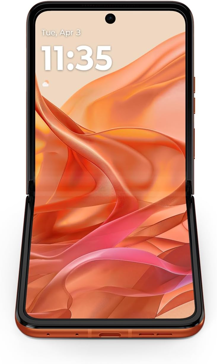 Motorola razr | 2024 | Unlocked | Made for US 8/256GB | 50MP Camera | Spritz Orange - Image 10