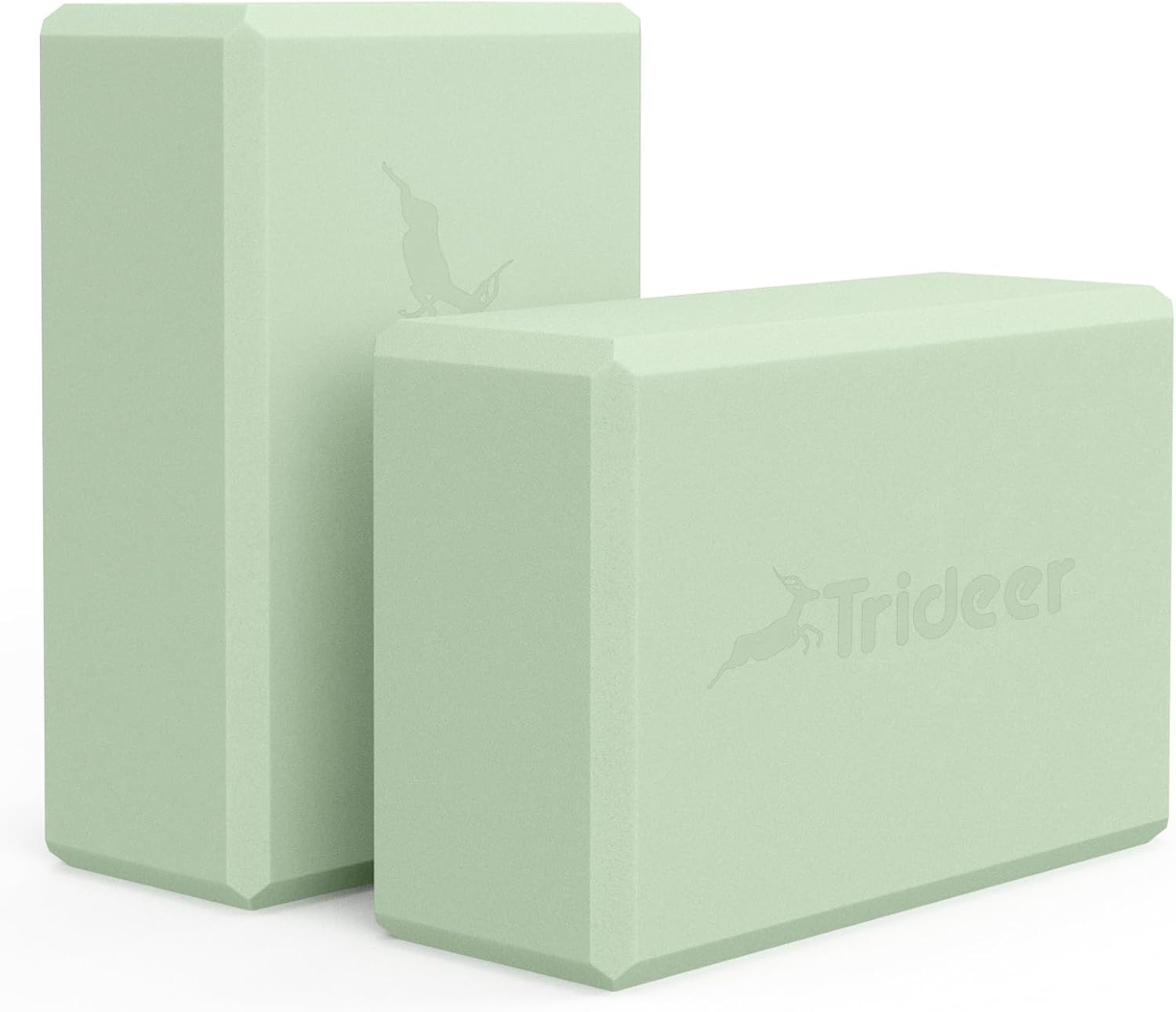 Trideer Yoga Block, Soft Non-Slip Surface Premium Foam Blocks, Supportive, Lightweight, Odor Resistant, Yoga Accessories for Pilates Meditation General Fitness Stretching Toning - Image 2