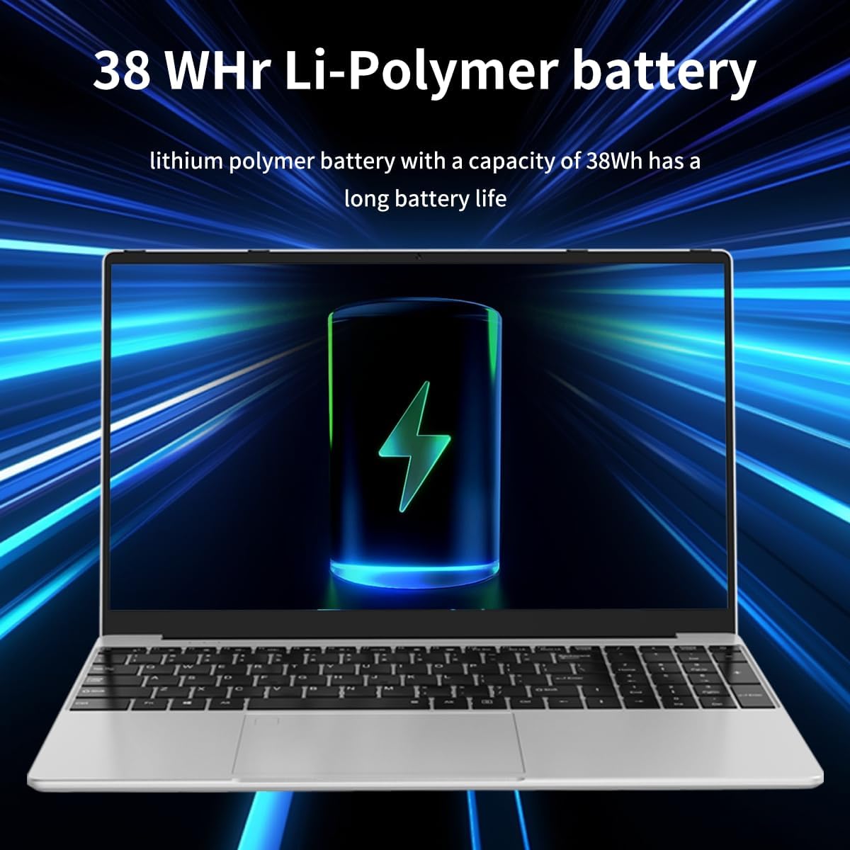 Laptop Computer, Gaming Laptop,16GB DDR4 RAM 512GB SSD, 1.7-3.4GHz Intel N95 Processor, 15.6" FHD 1920 * 1080, 180 Angle Opening, Fingerprint Unlock, Backlit Keyboard, Windows 11 Pro - Image 4