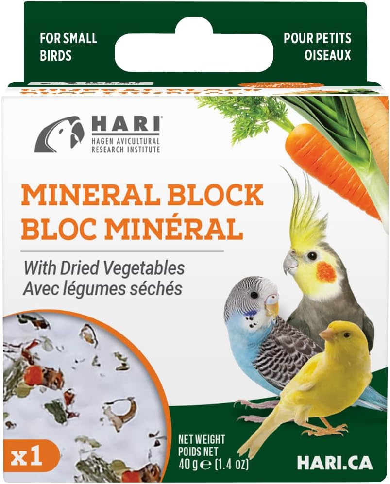 Mineral Block for Birds with Dried Vegetables, Calcium Supplement Bird Treat - Image 2