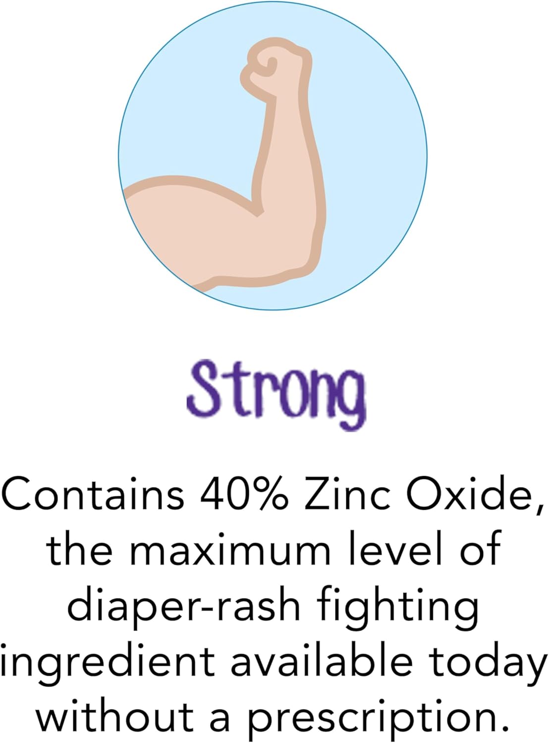 Desitin Maximum Strength Baby Diaper Rash Cream, 40% Zinc Oxide for Treatment, Relief & Prevention, Hypoallergenic, Phthalate- & Paraben-Free Paste, Protects Skin for 12 Hours, 4.8 oz - Image 5