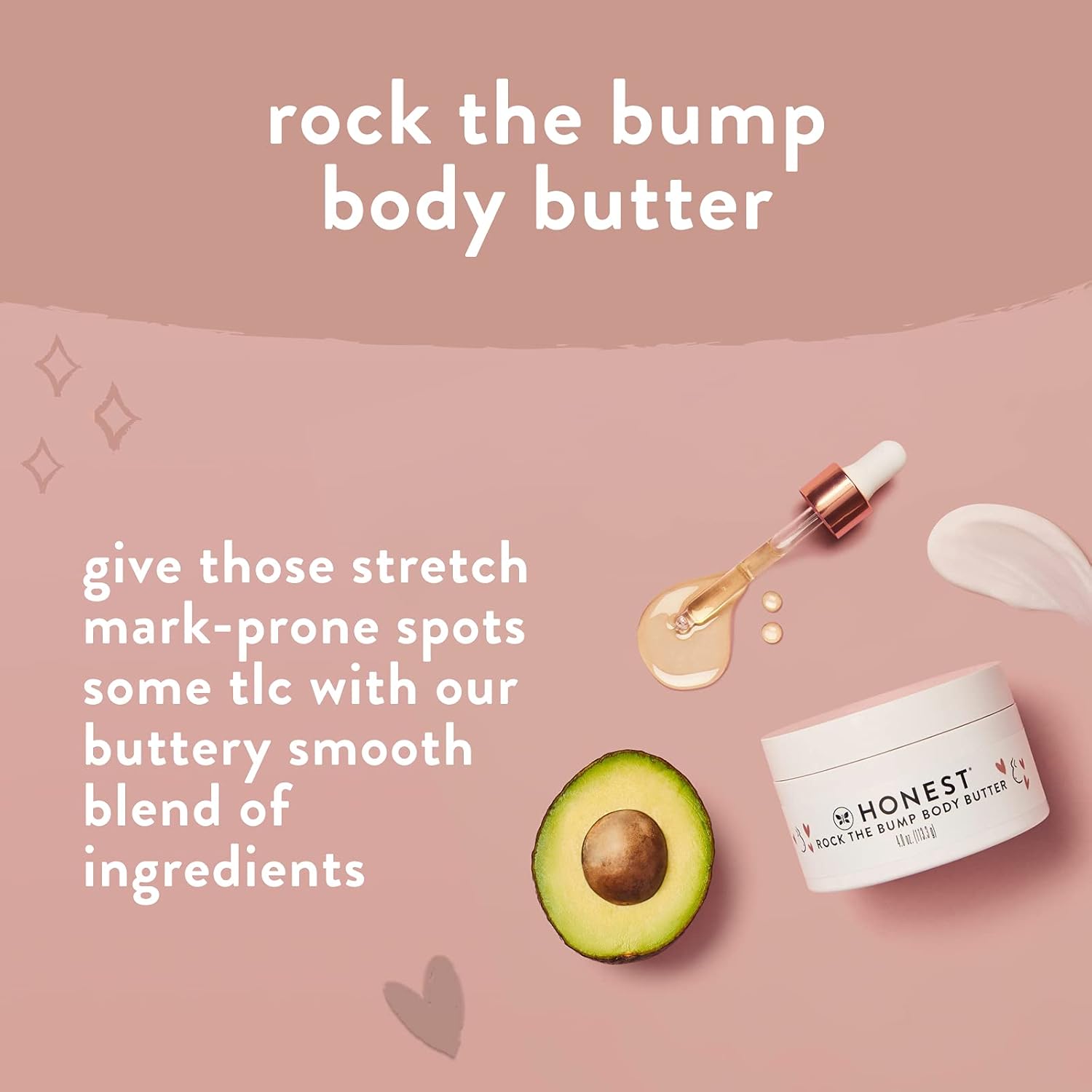 The Honest Company Honest Mama Body + Belly Bump Love Bundle | Moisturizing, Plant-Based Oil + Stretch Mark Butter Cream - Image 6