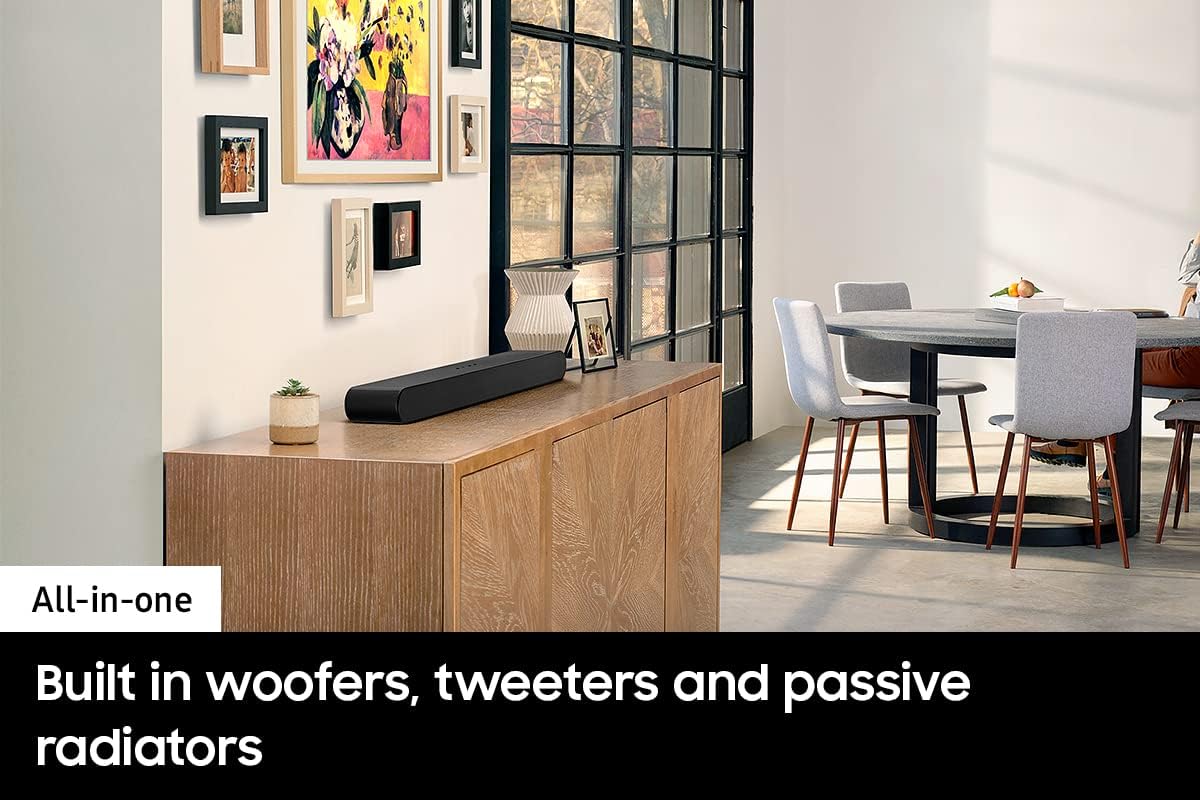 SAMSUNG HW-S50B/ZA 3.0ch All-in-One Soundbar w/Dolby 5.1, DTS Virtual:X, Q Symphony, Built in Center Speaker, Adaptive Sound Lite, Bluetooth Multi Connection, 2022 Black - Image 4