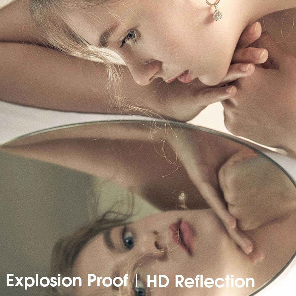 Arched Full Length Mirror - 18"58" Floor & Wall Mounted Mirror for Bedroom & Living Room, Gold - Image 7