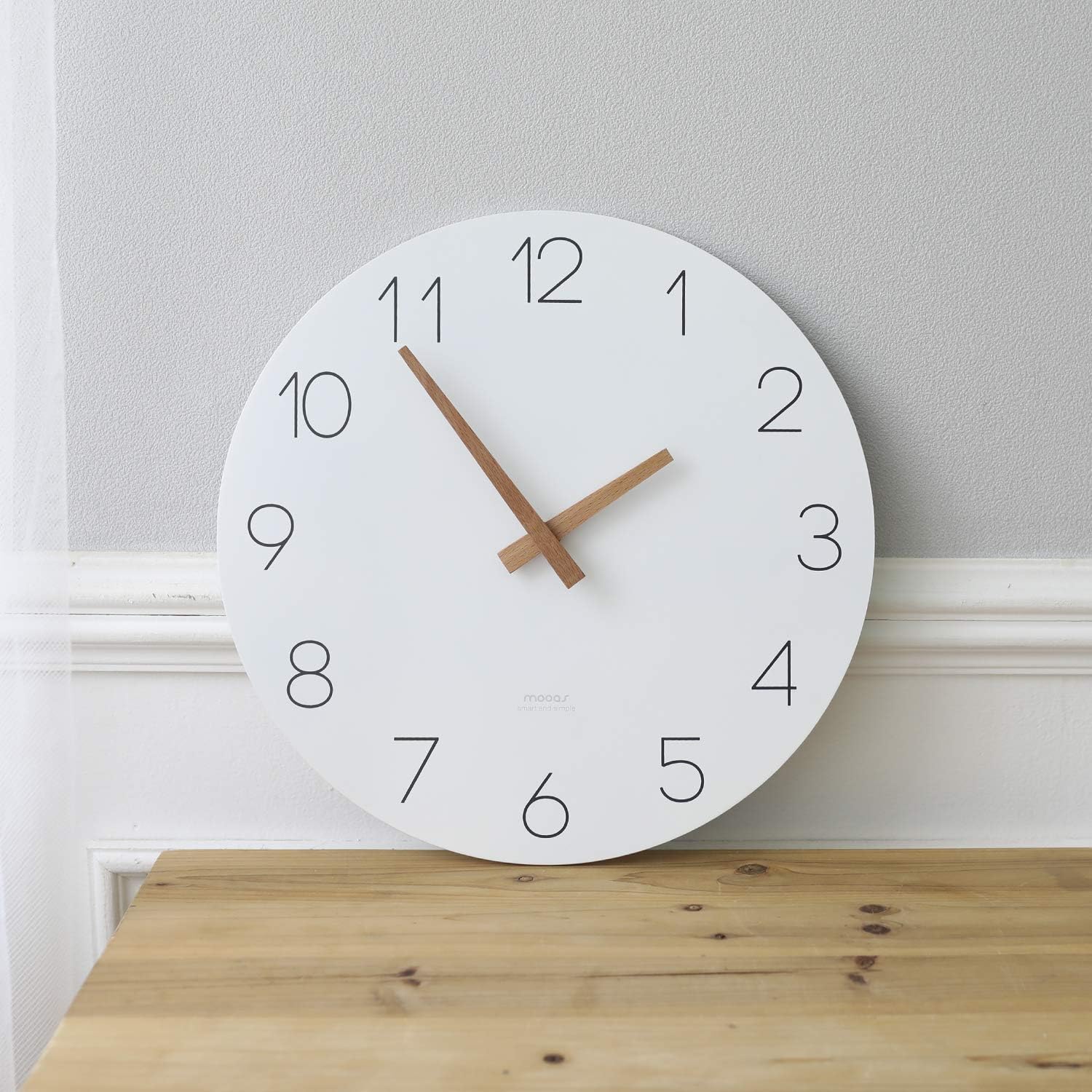 mooas Flatwood Wall Clock - Image 8