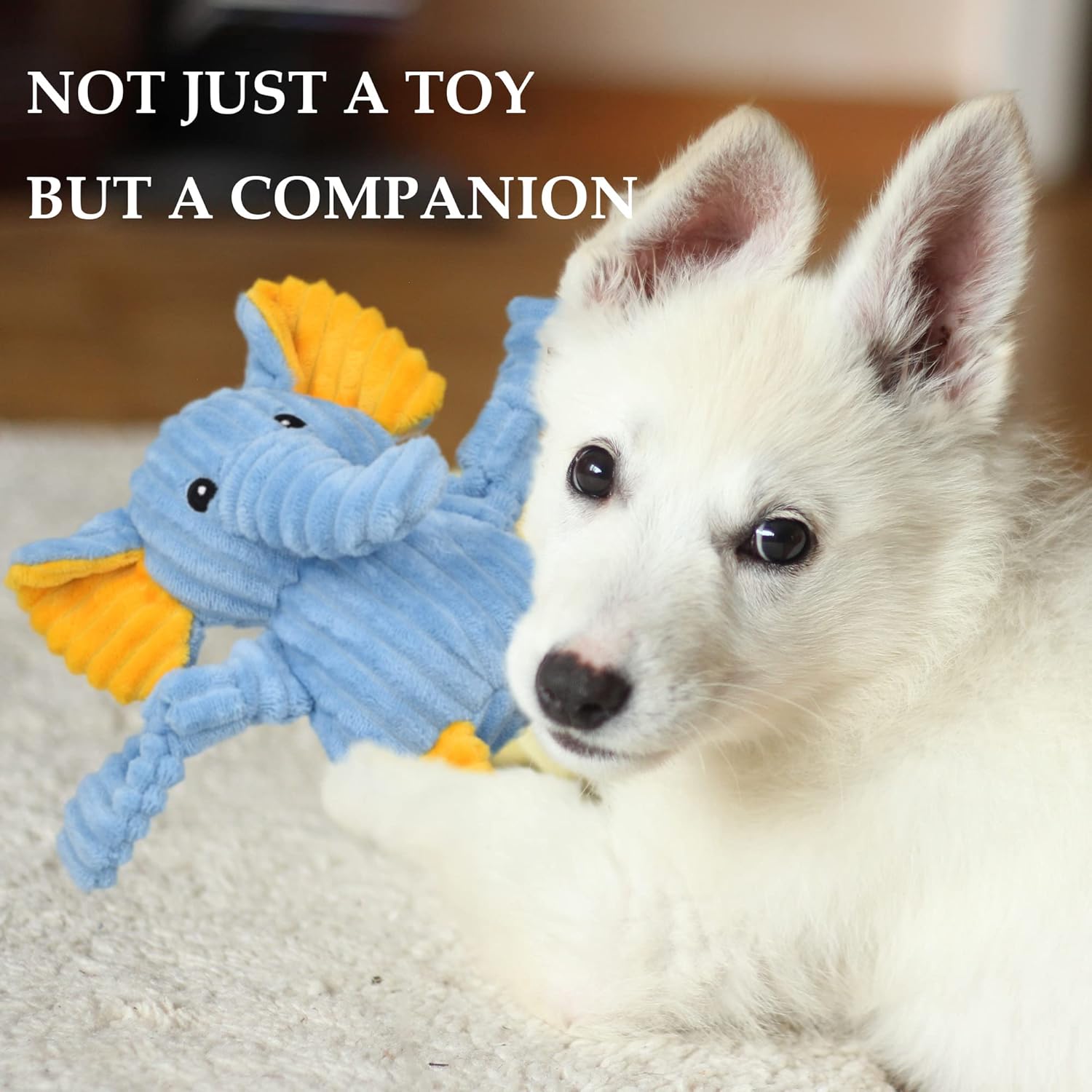 5 Pack Tough Dog Toys Stuffed Squeaky Dog Toys Assortment Plush Animal Dog Toy Value Bundle Puppy Pet Dog Toys for Small Medium Large Dogs - Image 7