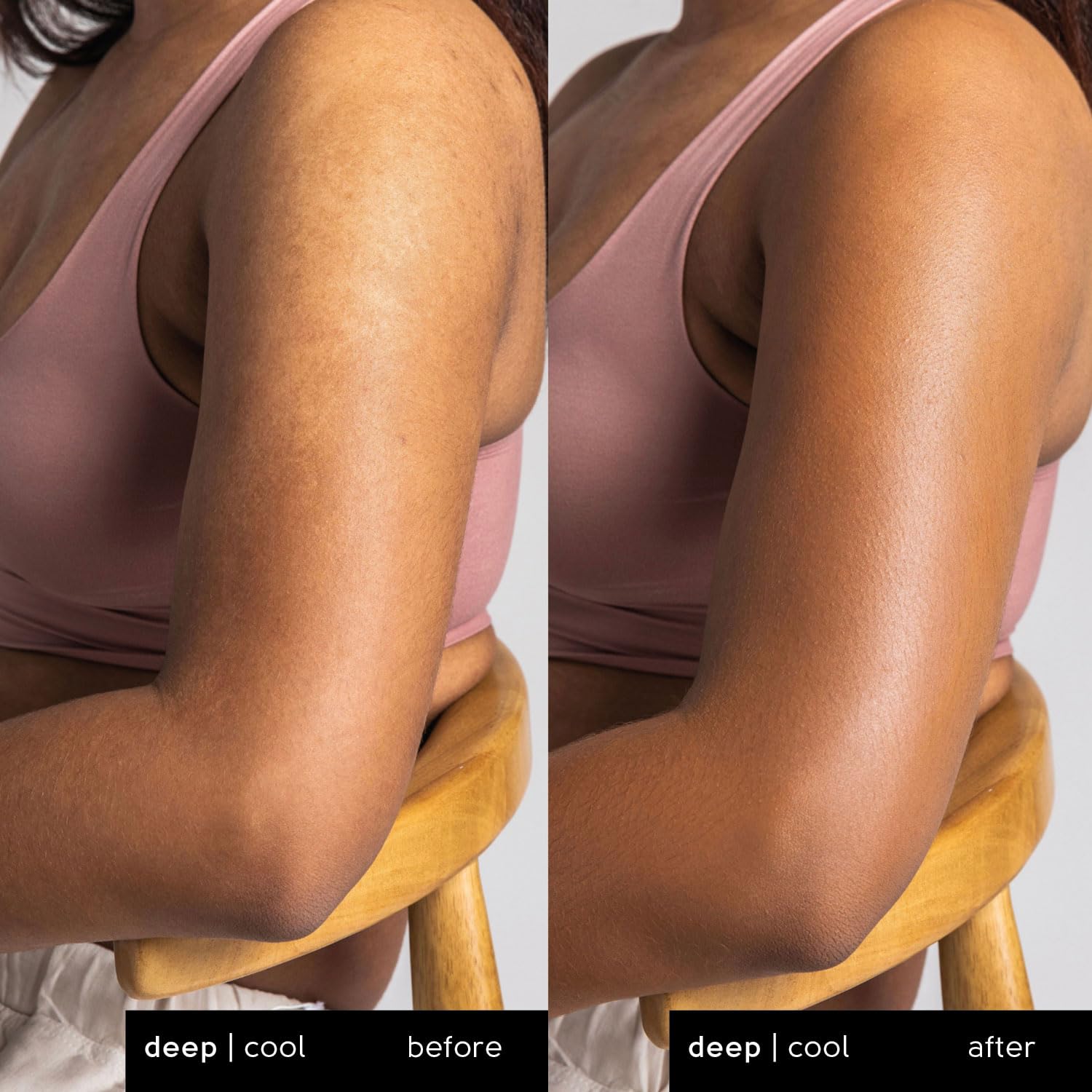 Tinge Tint Body Makeup, Lasts Up to 48 Hours, Medium Coverage Cream With Amino Acids, Hyaluronic Acid & Lysine, Semi Matte Finish, Water & Transfer Resistant, Fragrance Free, 3.38 Fl Oz - Deep Cool - Image 4