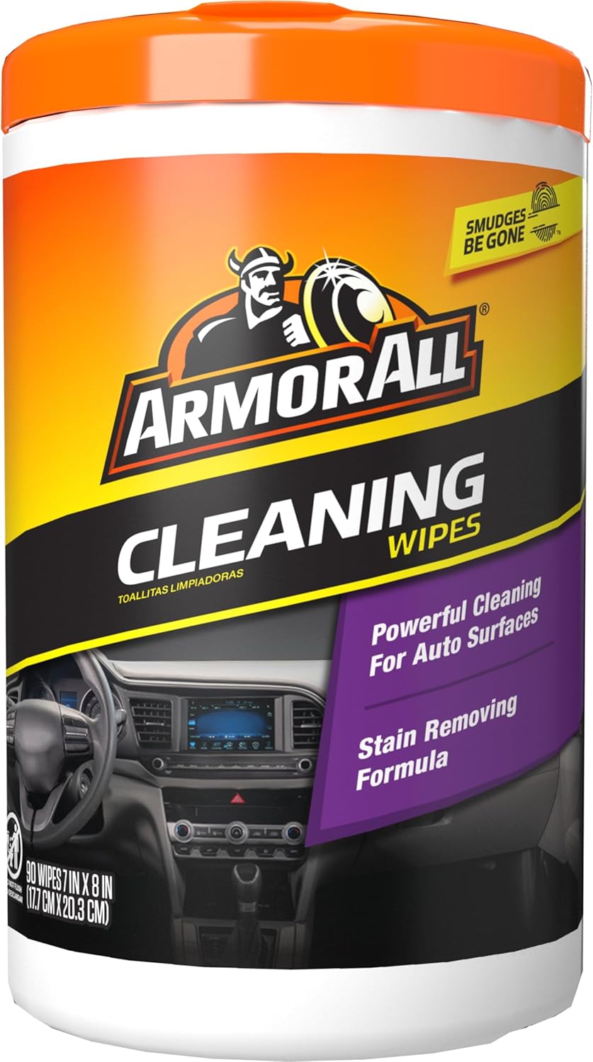 Armor All Car Cleaning Wipes, Wipes for Car Interior and Car Exterior, 90 Wipes Each - Image 2