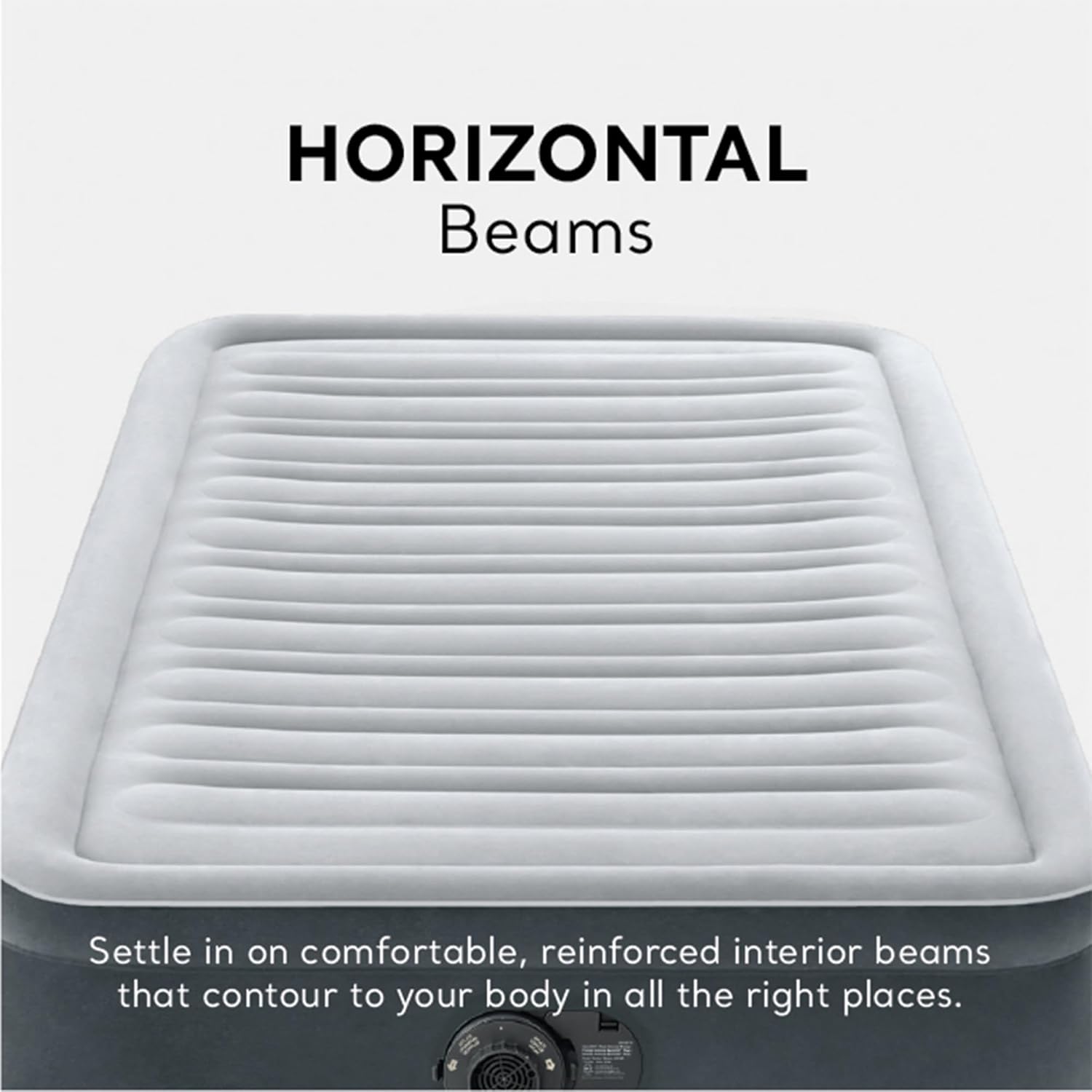 Intex 67765ED Dura-Beam Deluxe Comfort-Plush Mid-Rise Air Mattress: Fiber-Tech – Twin Size – Built-in Electric Pump – 13in Bed Height – 300lb Weight Capacity - Image 9