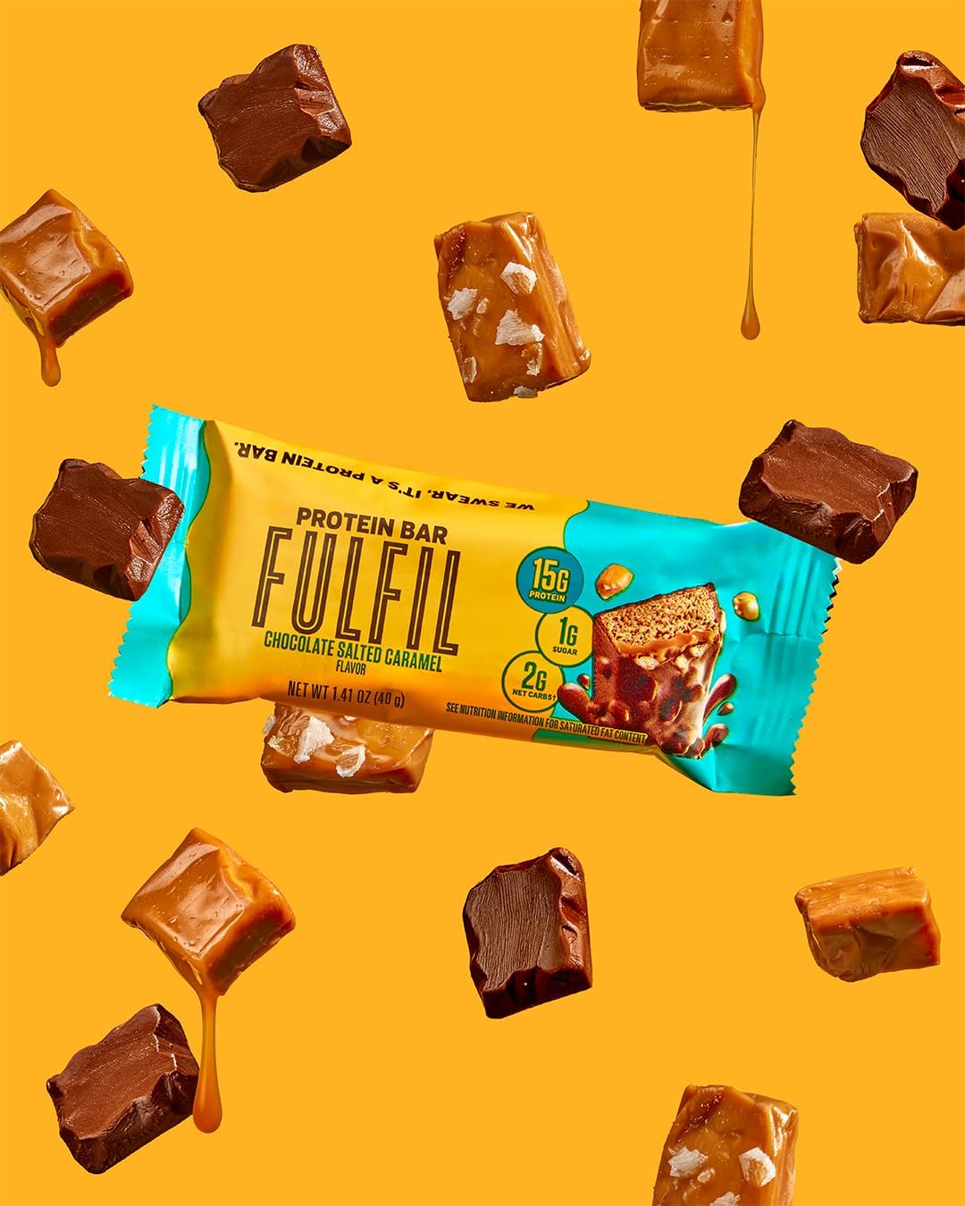 FULFIL Protein Snack Bars, Best Sellers Variety Pack,15g Protein, Pantry Staples, 12 Count - Image 4