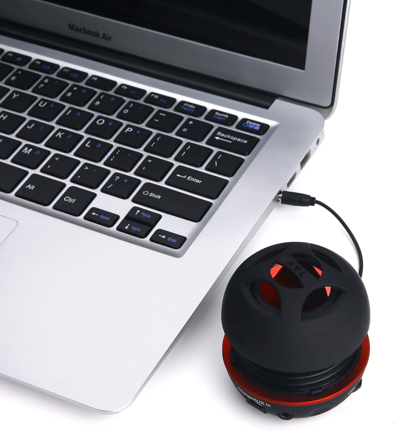 AYL Mini Speaker System, Portable Plug-in Speaker with 3.5mm Aux Input, External Audio for Laptop Computer, MP3 Player, iPhone, iPad, Cell Phone (Black) - Image 10