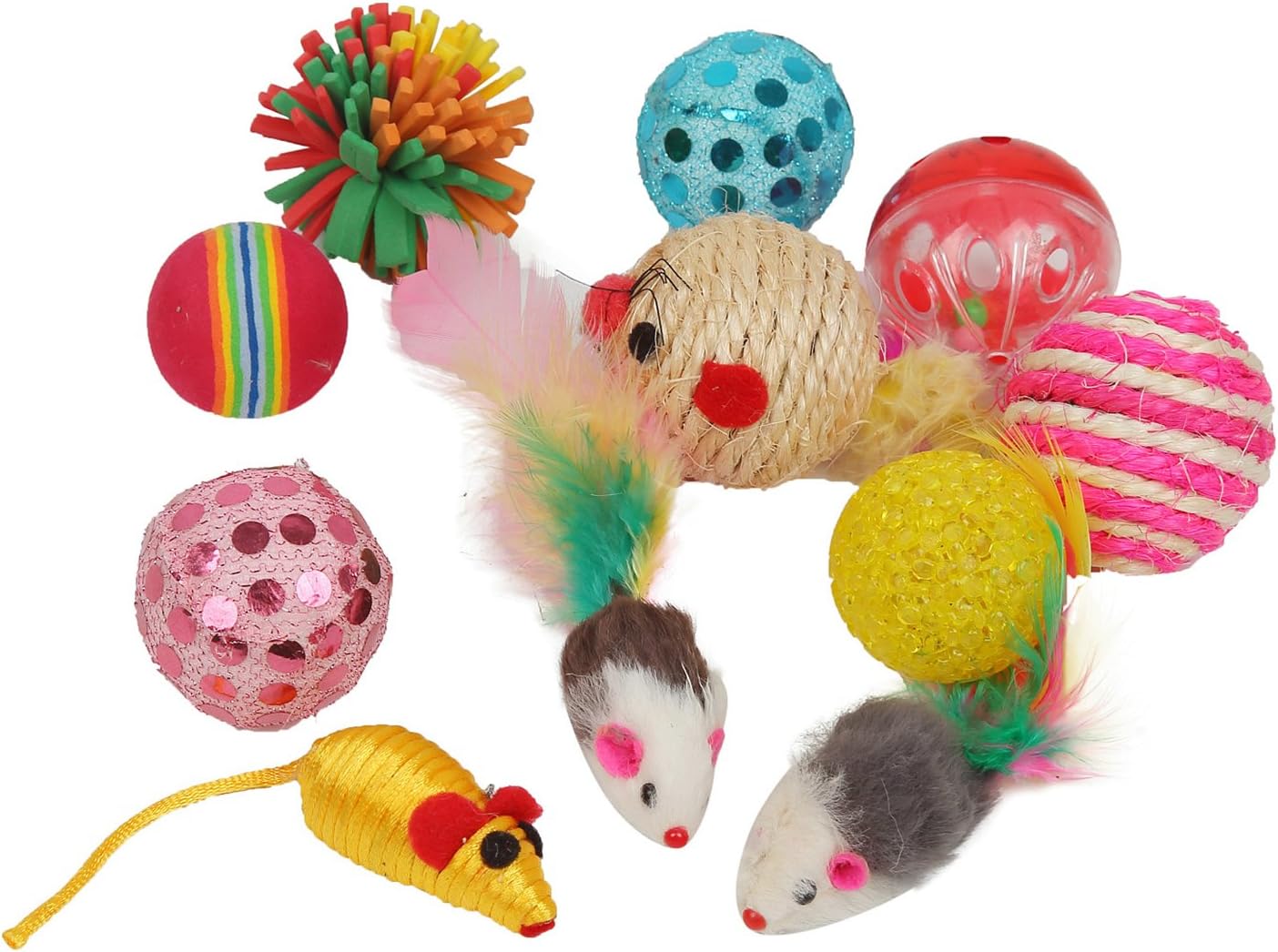 Fashion's Talk Cat Toys Variety Pack for Kitty 20 Pieces - Image 6