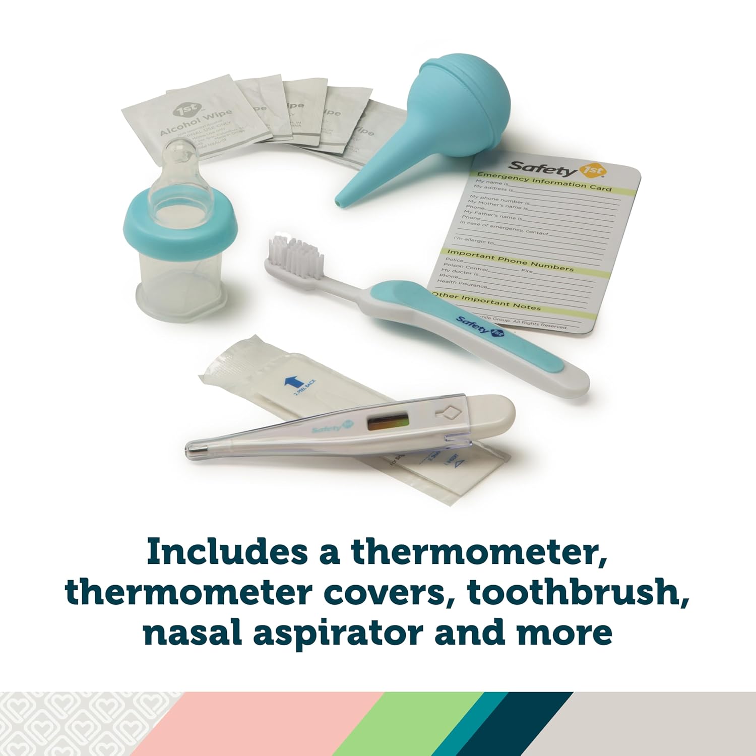 Deluxe Baby Healthcare and Grooming Kit, Arctic Blue, Newborn Baby Essentials, One Size, 25 Pieces - Image 4