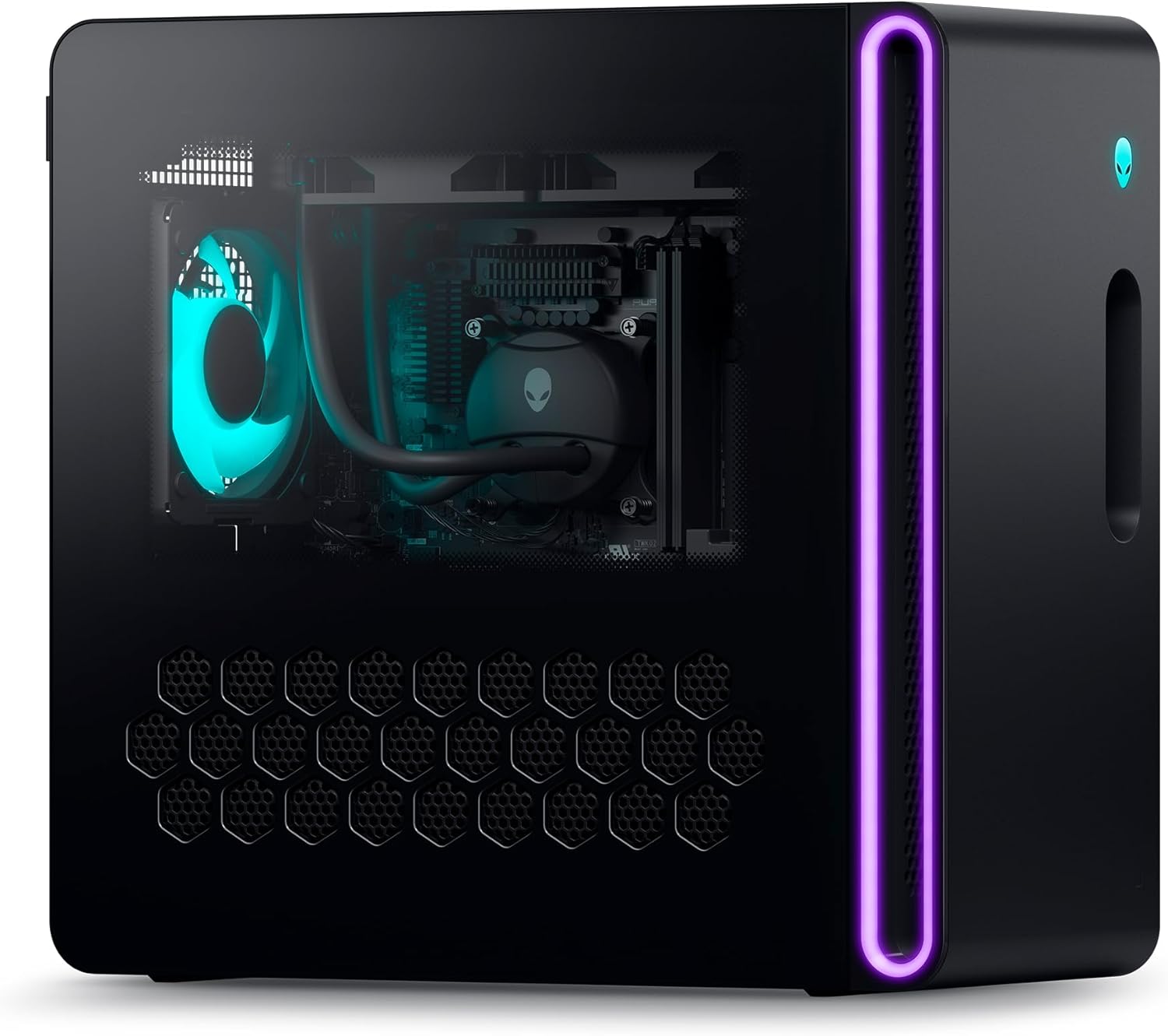 Alienware Aurora R16 Liquid Cooled Gaming Desktop - Intel Core i9-14900F Processor, 32GB DDR5 RAM, 1TB SSD + 1TB HDD, NVIDIA GeForce RTX 4070 SUPER 12GB GDDR6X, Windows 11 Home, Onsite Service - Black - Image 2