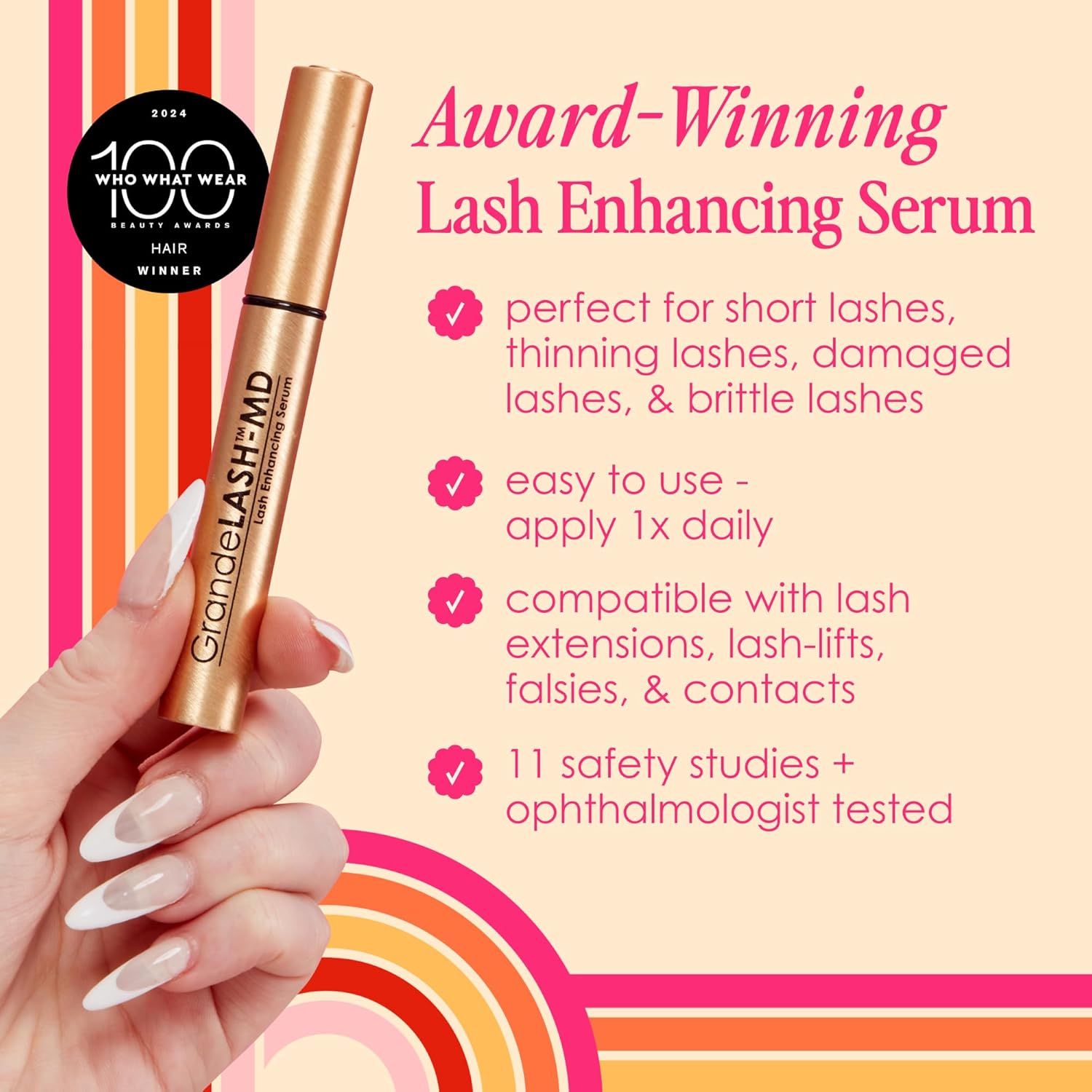 Grande Cosmetics GrandeLASH-MD Lash Enhancing Serum - Image 4