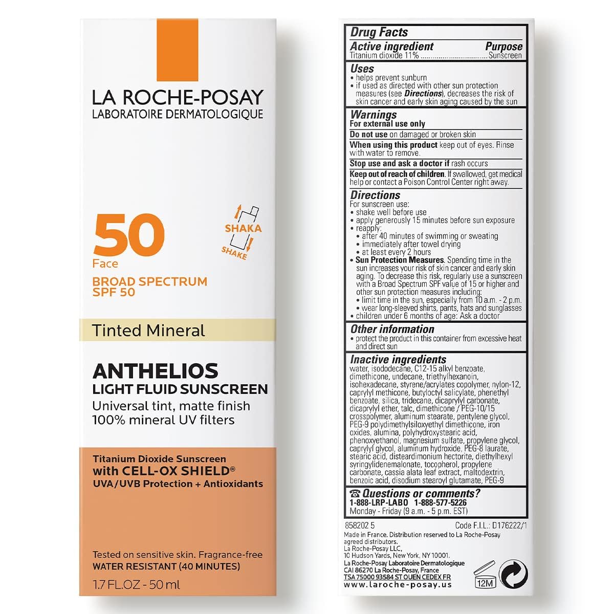 La Roche-Posay Anthelios Tinted Sunscreen SPF 40+, Broad Spectrum SPF + Antioxidants, Titanium Dioxide & Zinc Oxide Sunscreen, 4 Flexible Shades With No White Cast, Oil Free & Oxybenzone Free - Image 3