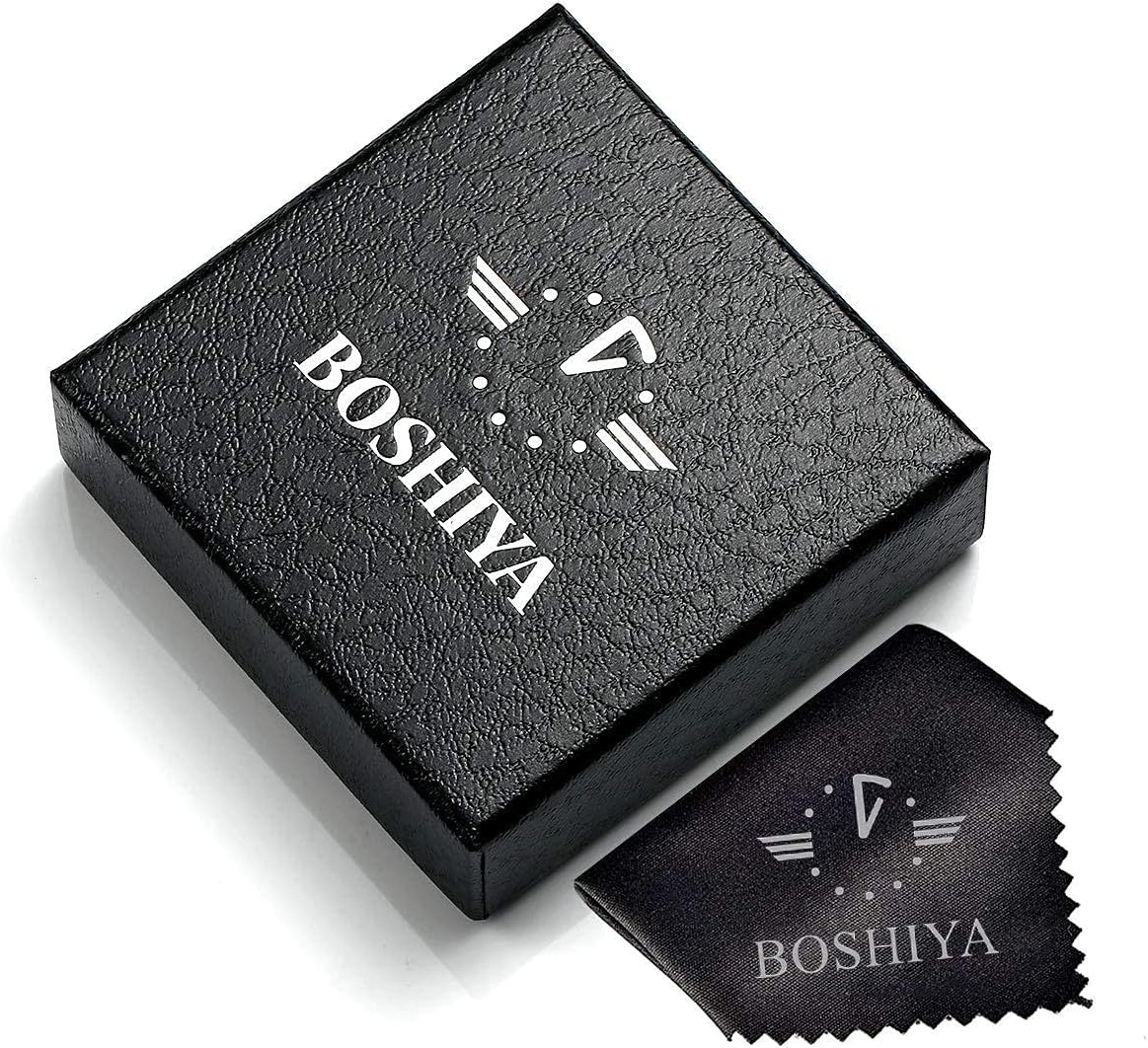 BOSHIYA Retro Flower Openwork Cover Quartz Pocket Watch with Chain Half Hunter Pocket Watches for Women with Box, for Mother's Day - Image 10