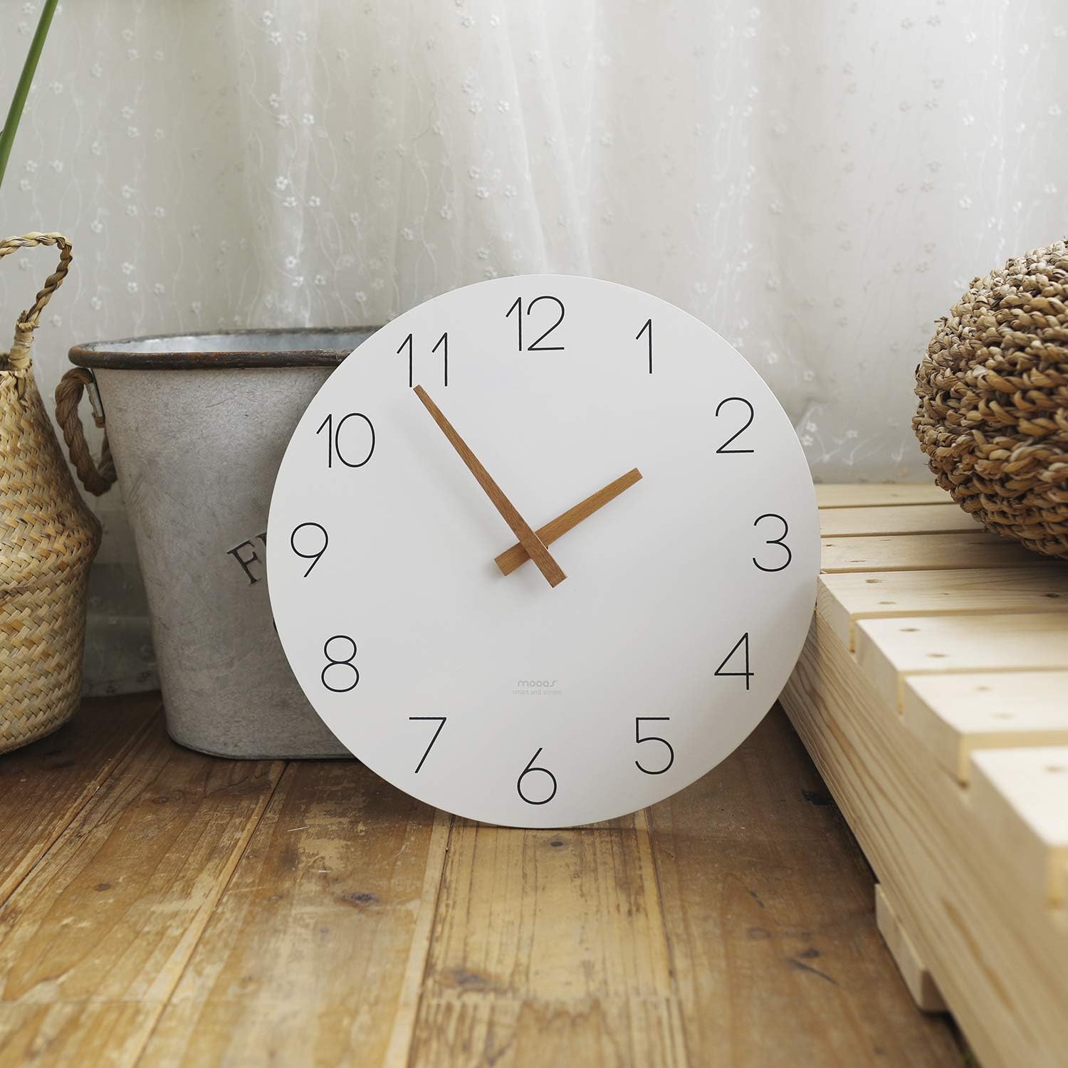 mooas Flatwood Wall Clock - Image 5