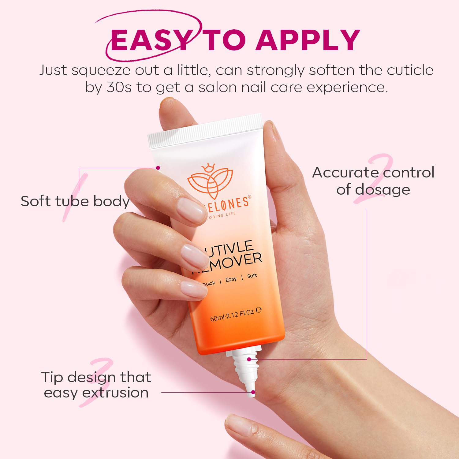 Modelones Cuticle Remover Kit - Cuticle Remover Cream & Cuticle Oil, Cuticle Care Kit w/Cuticle Trimmer Cuticle Pusher & Cuticle Nipper for DIY Nail Manicure, Removedor de Cuticula for Nail Care - Image 5