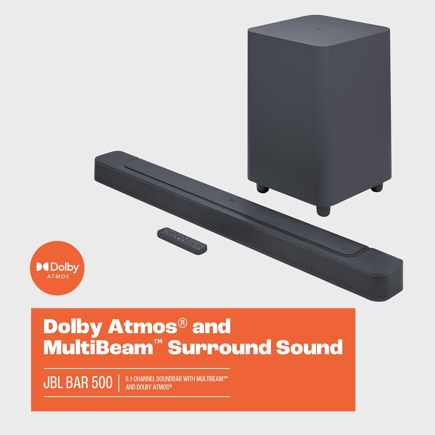 JBL Bar 500: 5.1-Channel soundbar with MultiBeam™ and Dolby Atmos®, Black - Image 7