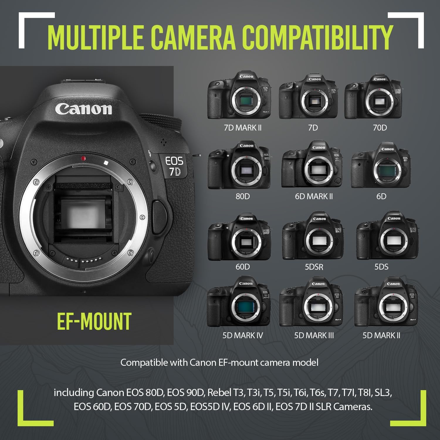 High-Power 420-1600mm f/8.3 HD Manual Telephoto Zoom Lens for Canon T1i T2i T3 T3i T4 T4i T5 T5i T6 T6i T6s T7 T7i T7s T8i EOS 1D 5D 6D 7D 30D 40D 50D 60D 70D 80D 90D XS XSI SL3 SL2 SL1 - Image 9