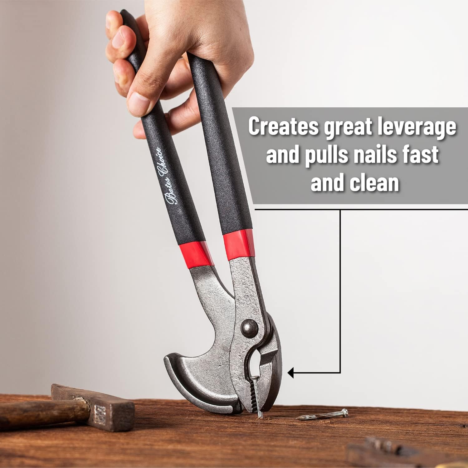 Bates- Nail Puller, Pliers, 11" Nail Remover Tool, Multi Tool, Hand Tools, Staple Puller, Carpenter Tools, Staple Remover, Trim Puller, Nail Remover, Nail Pliers, Cats Paw Nail Puller Tool - Image 7