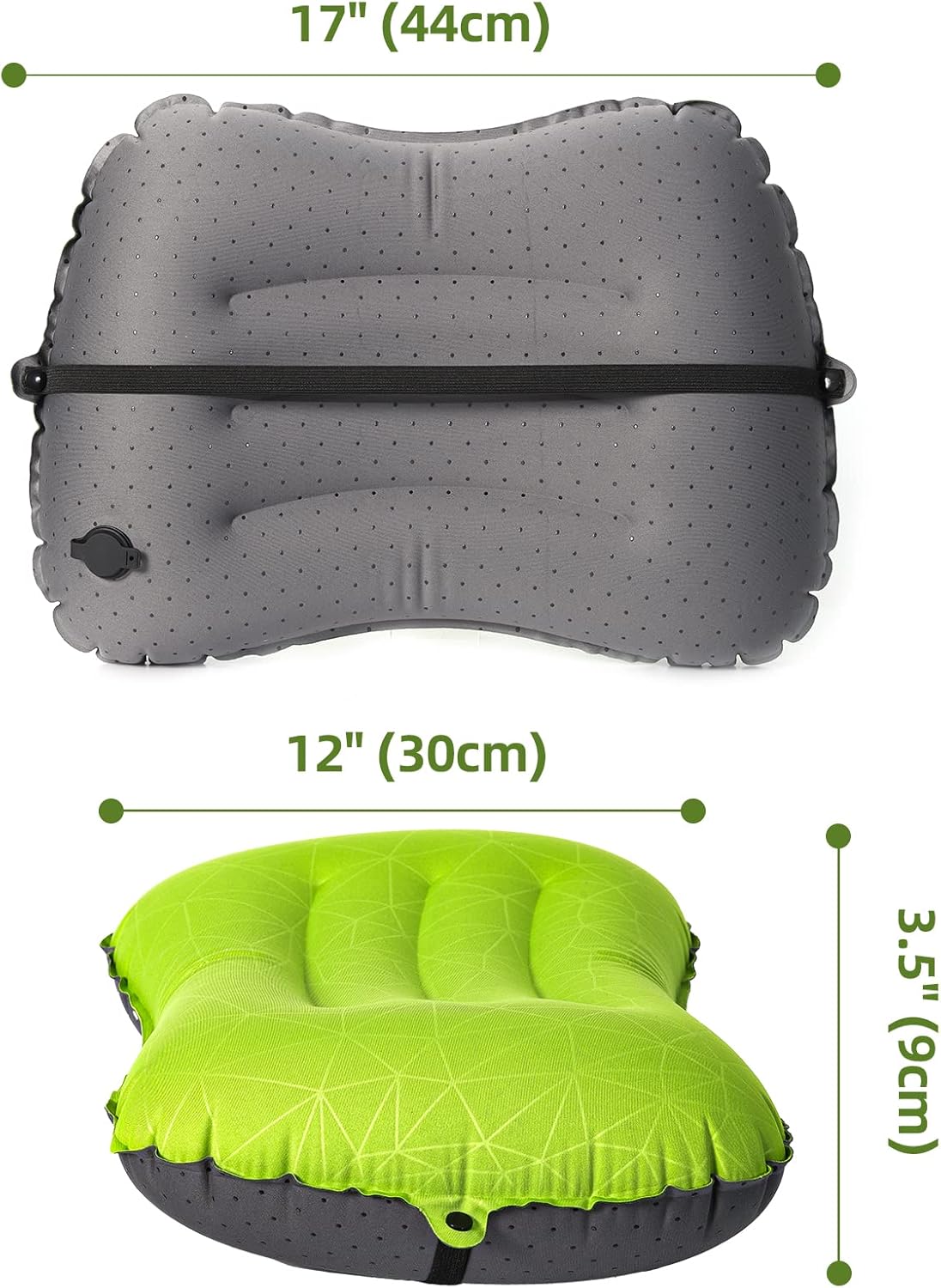 Camping Pillow - Inflatable Pillow - Travel Pillows for Backpacking & Airplane, Lumbar Support 2.0 Blow Up Pillow, Ultralight Compressible, Comfortable, Ergonomic Pillows - Image 4
