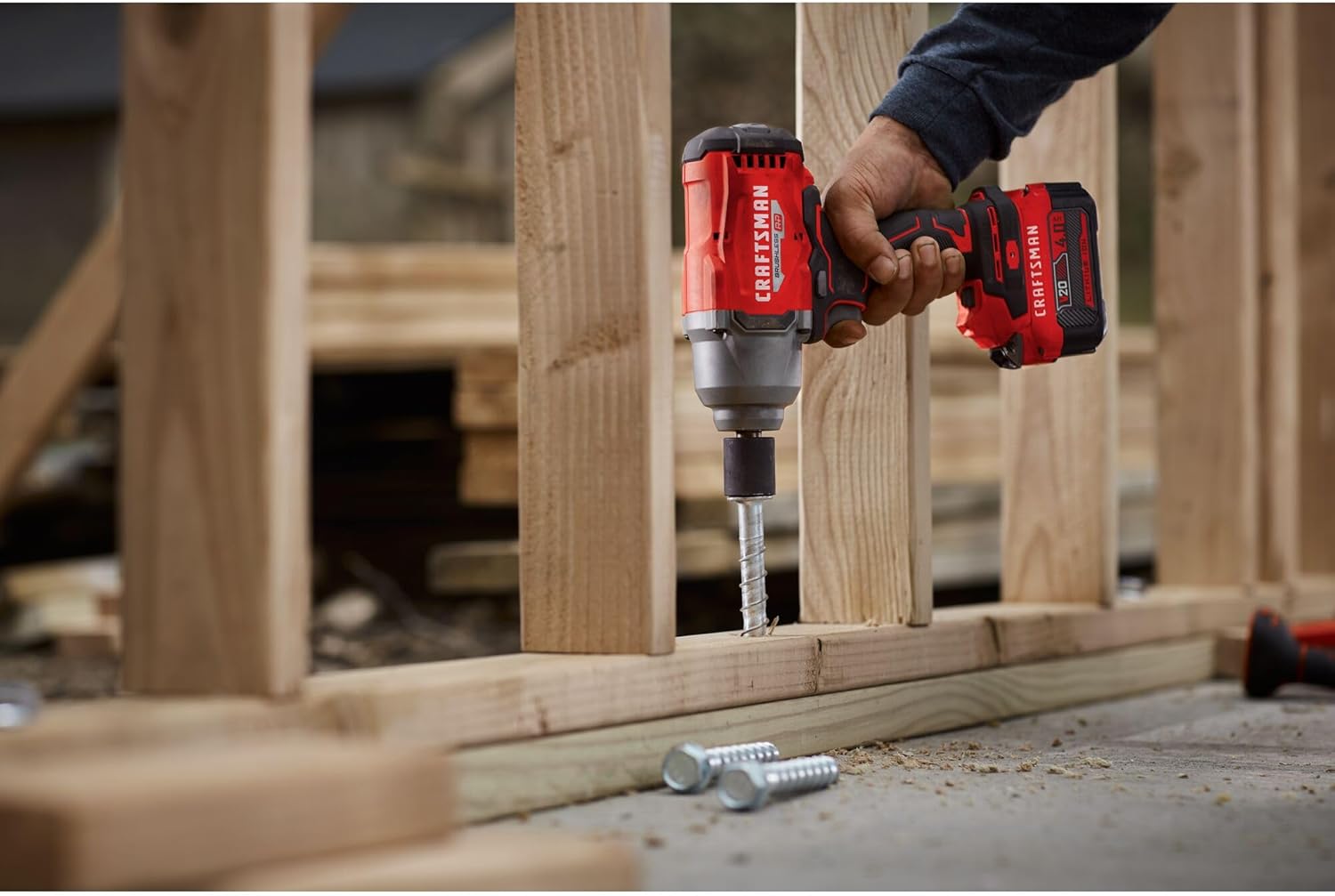 CRAFTSMAN V20 RP Impact Wrench, Cordless, Brushless, High Torque, 1/2 Inch, 4Ah Battery and Charger Included (CMCF940M1) - Image 13