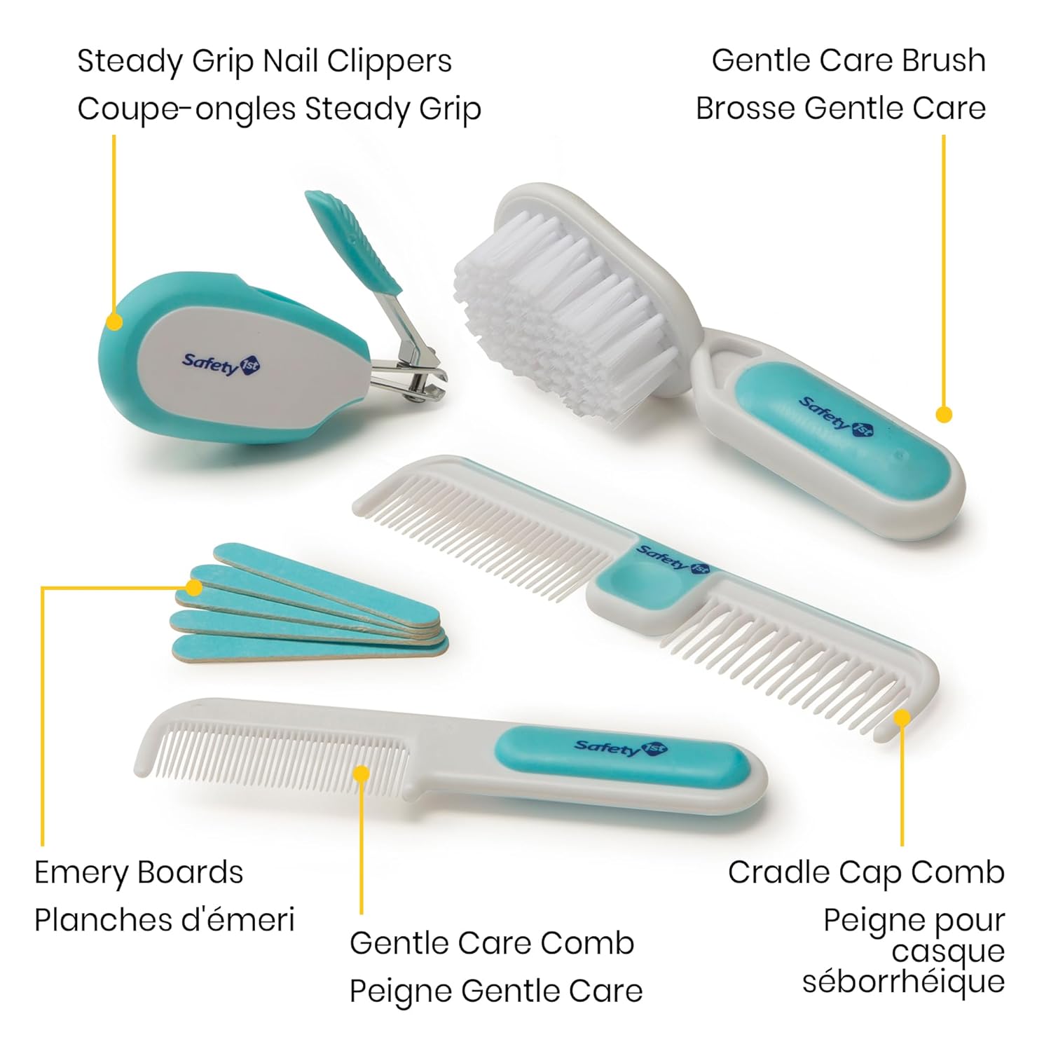 Deluxe Baby Healthcare and Grooming Kit, Arctic Blue, Newborn Baby Essentials, One Size, 25 Pieces - Image 9
