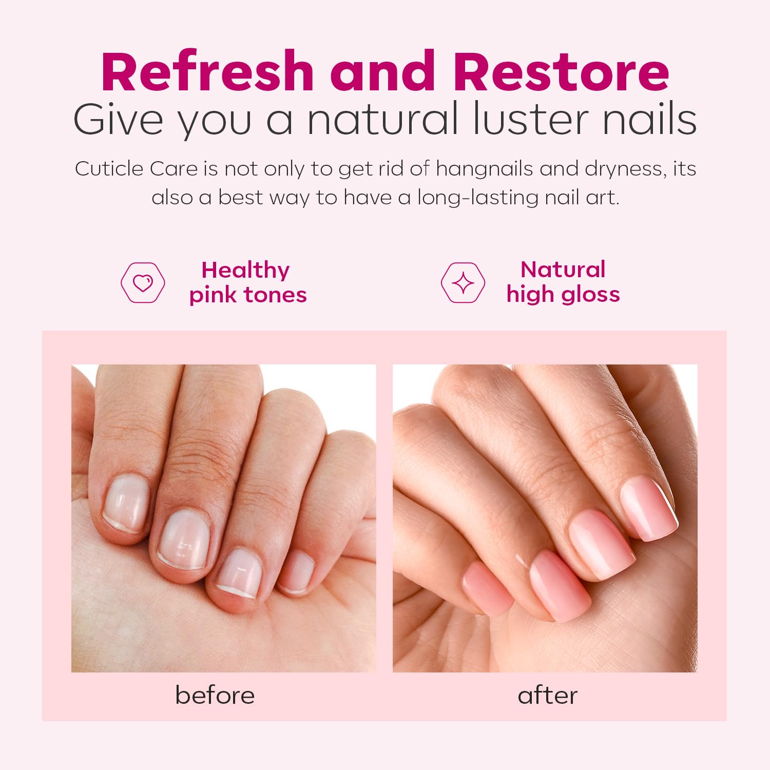 Modelones Cuticle Remover Kit - Cuticle Remover Cream & Cuticle Oil, Cuticle Care Kit w/Cuticle Trimmer Cuticle Pusher & Cuticle Nipper for DIY Nail Manicure, Removedor de Cuticula for Nail Care - Image 7