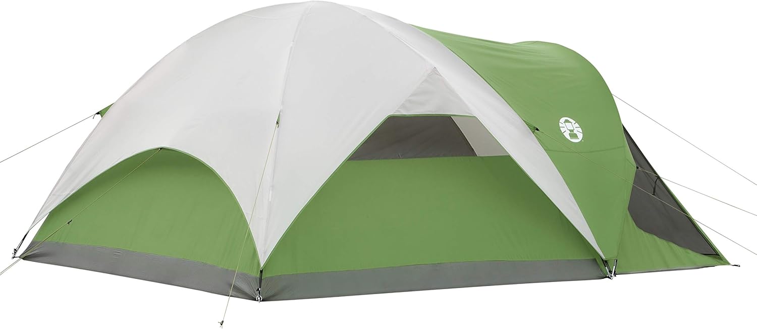 Coleman Evanston Screened Camping Tent, 6/8 Person Weatherproof Tent with Roomy Interior Includes Rainfly, Carry Bag, Easy Setup and Screened-In Porch - Image 4