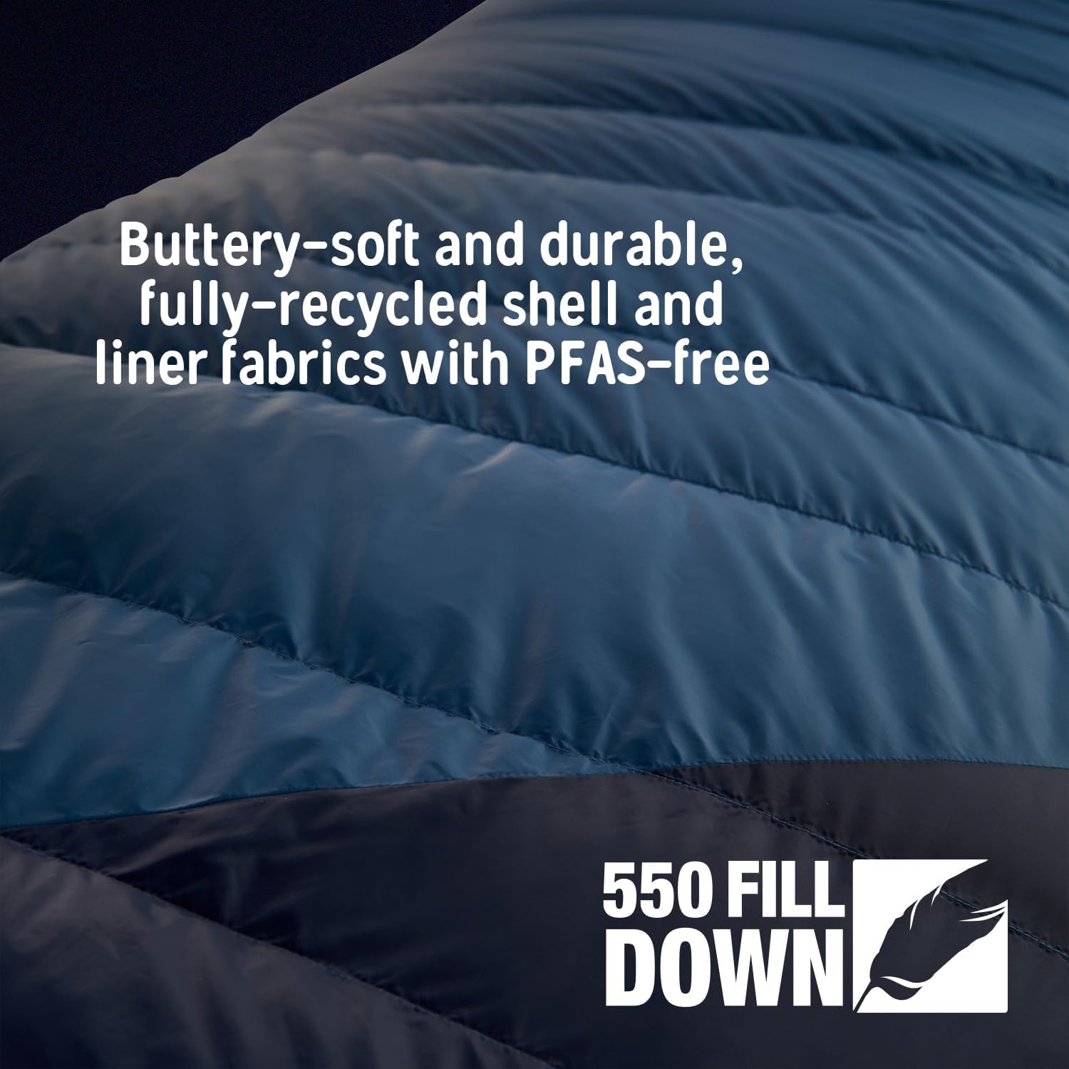 Kelty Cosmic 20 Down Mummy Sleeping Bag for Backpacking, Campers, 550 Fill Power, Recycled Fabrics with PFAS-Free DWR, Designed in Sunny Colorado, USA, 2024 Model - Image 6