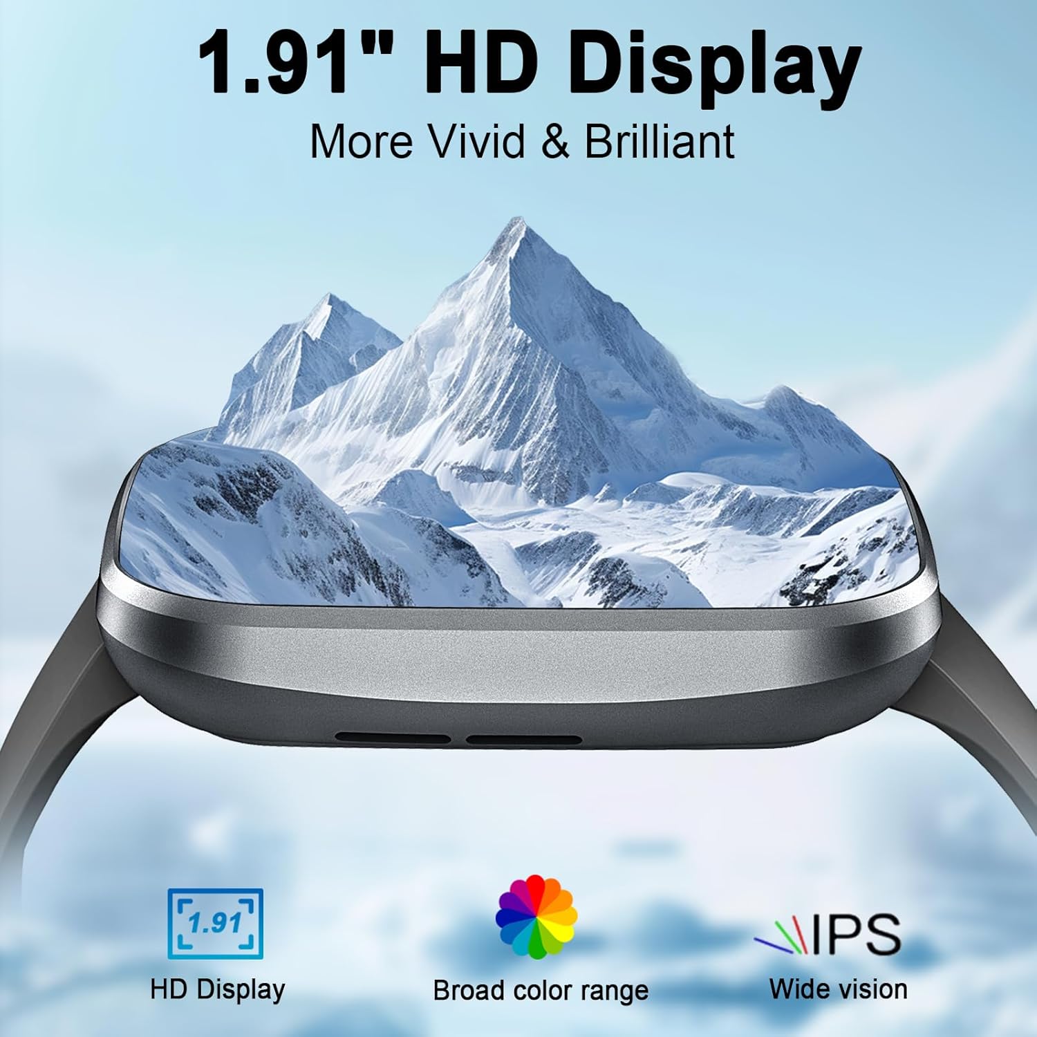 Smart Watch(Answer/Make Call), 1.91" Smartwatch for Men Women, NEW Fitness Watch with 110+ Sport Modes, Fitness Activity Tracke with Pedometer/Sleep Monitor/Heart Rate/IP68 Waterproof, for Android iOS - Image 5