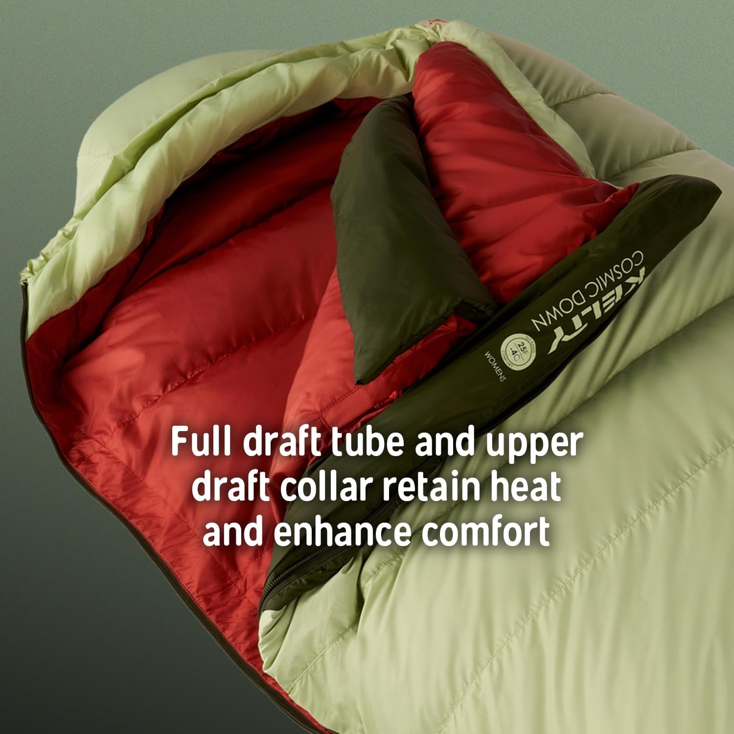Kelty Cosmic 20 Down Mummy Sleeping Bag for Backpacking, Campers, 550 Fill Power, Recycled Fabrics with PFAS-Free DWR, Designed in Sunny Colorado, USA, 2024 Model - Image 7