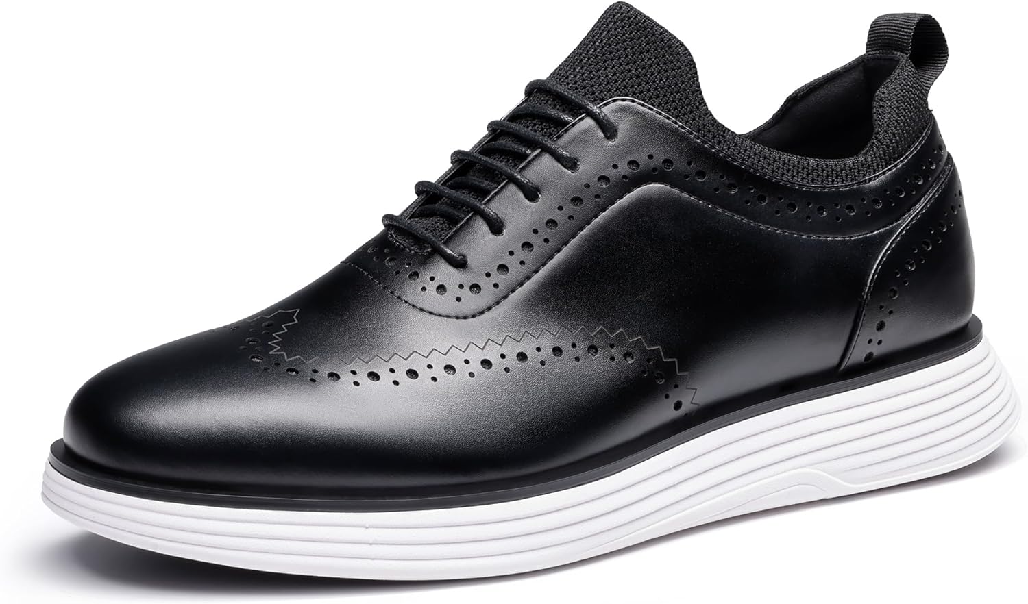 Bruno Marc Men's MaxFlex Dress Sneakers Oxfords Casual Wingtip Brogue Shoes - Image 2