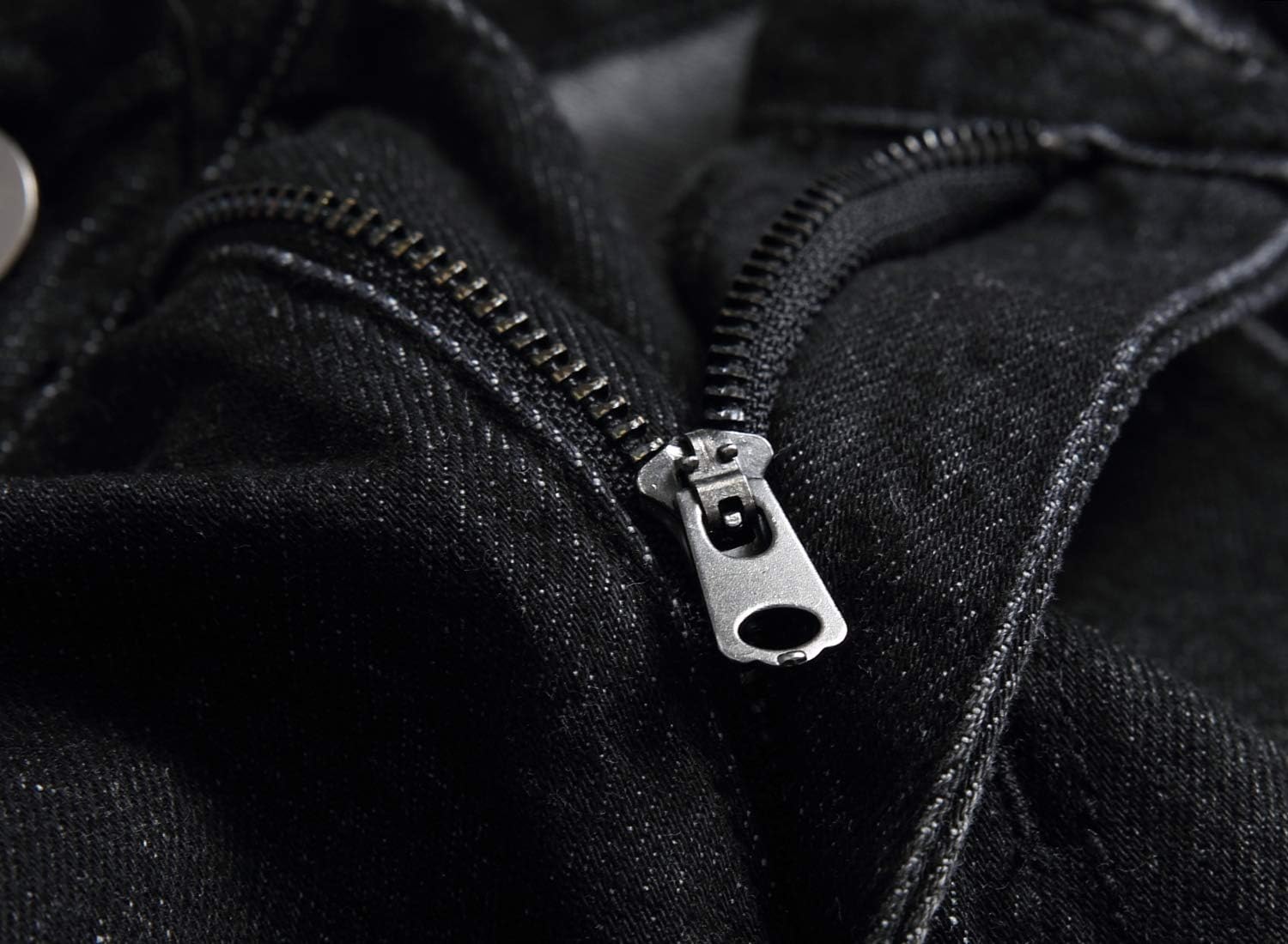 QIMYUM Mens Ripped Jeans, Distressed Destroyed Slim Fit Straight Leg Denim Pants - Image 7