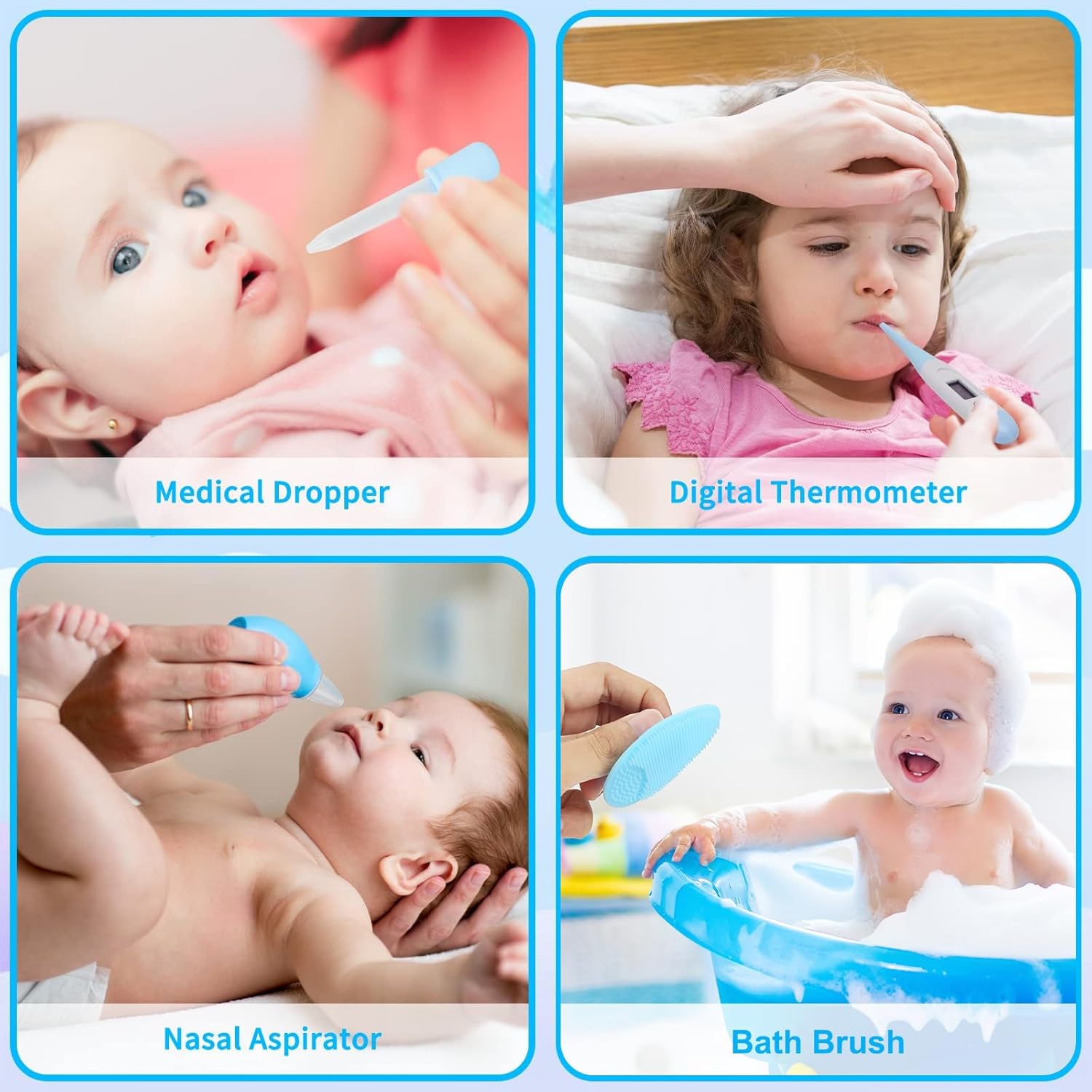 Baby Healthcare and Grooming Kit for Newborn Kids, 24PCS Upgraded Safety Baby Care Kit, Newborn Nursery Health Care Set, Baby Care Products - Image 5