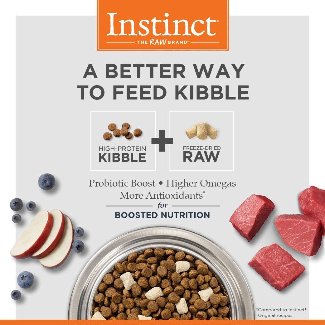 Instinct Raw Boost, Natural Dry Dog Food with Freeze Dried Pieces, High Protein, Grain Free Recipe - Real Beef, 4 lb. Bag - Image 6