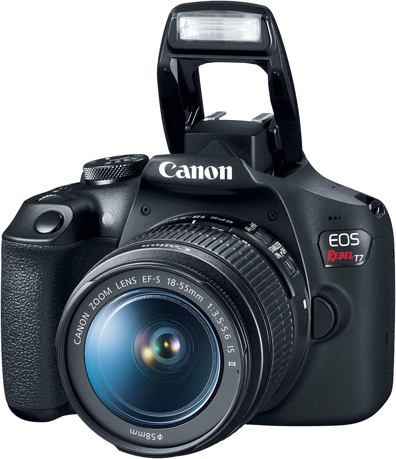 Canon EOS Rebel T7 DSLR Camera|2 Lens Kit with EF18-55mm + EF 75-300mm Lens, Black - Image 7