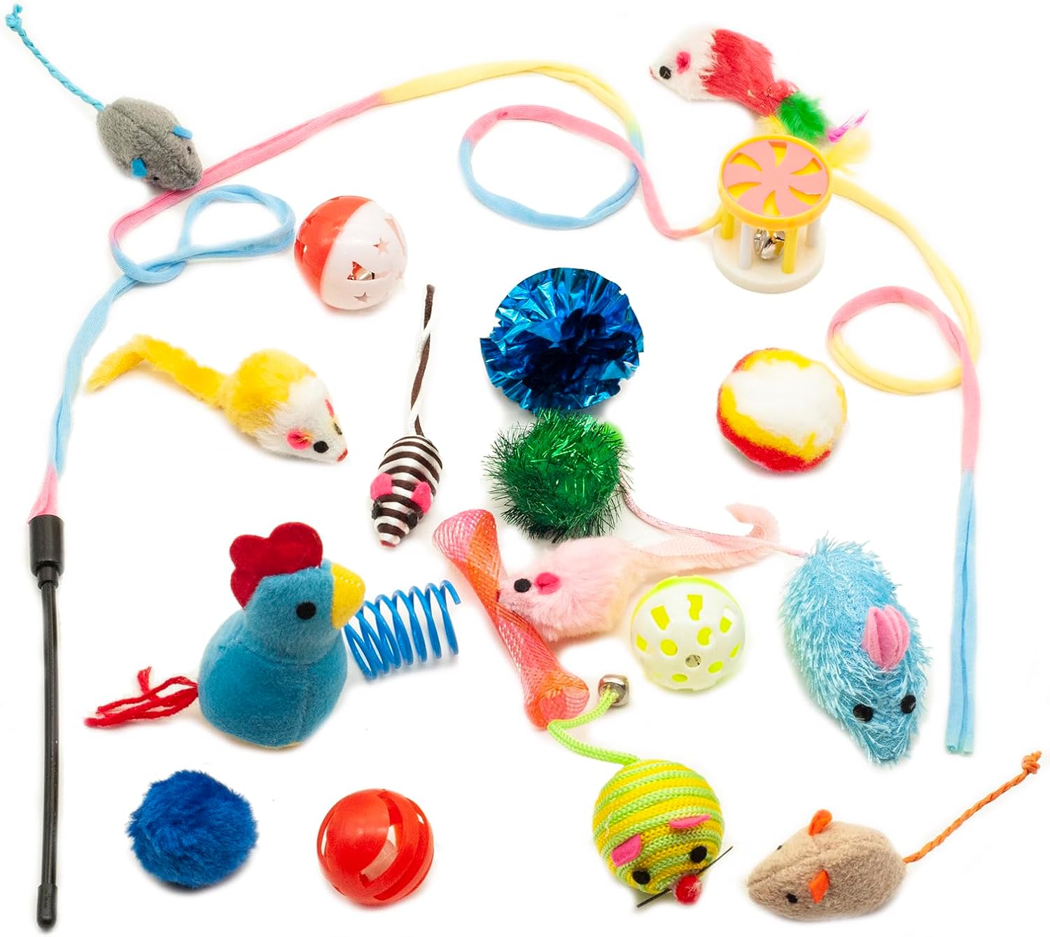 Fashion's Talk Cat Toys Variety Pack for Kitty 20 Pieces - Image 3