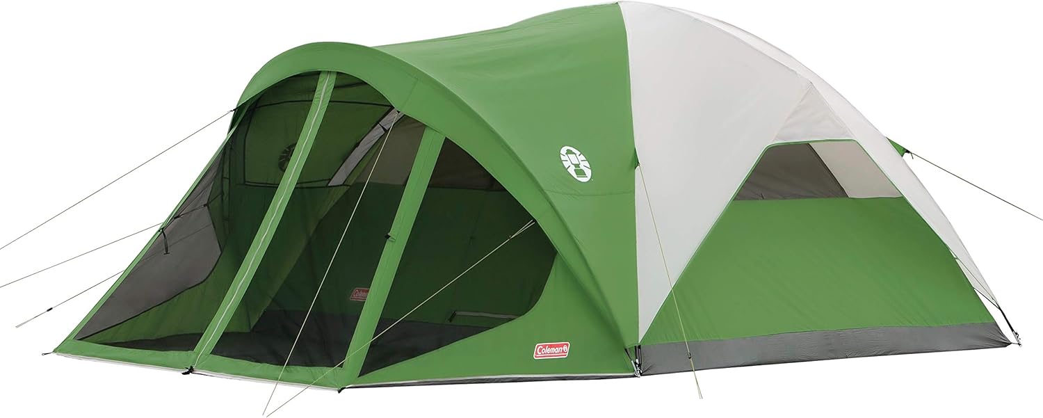 Coleman Evanston Screened Camping Tent, 6/8 Person Weatherproof Tent with Roomy Interior Includes Rainfly, Carry Bag, Easy Setup and Screened-In Porch - Image 2