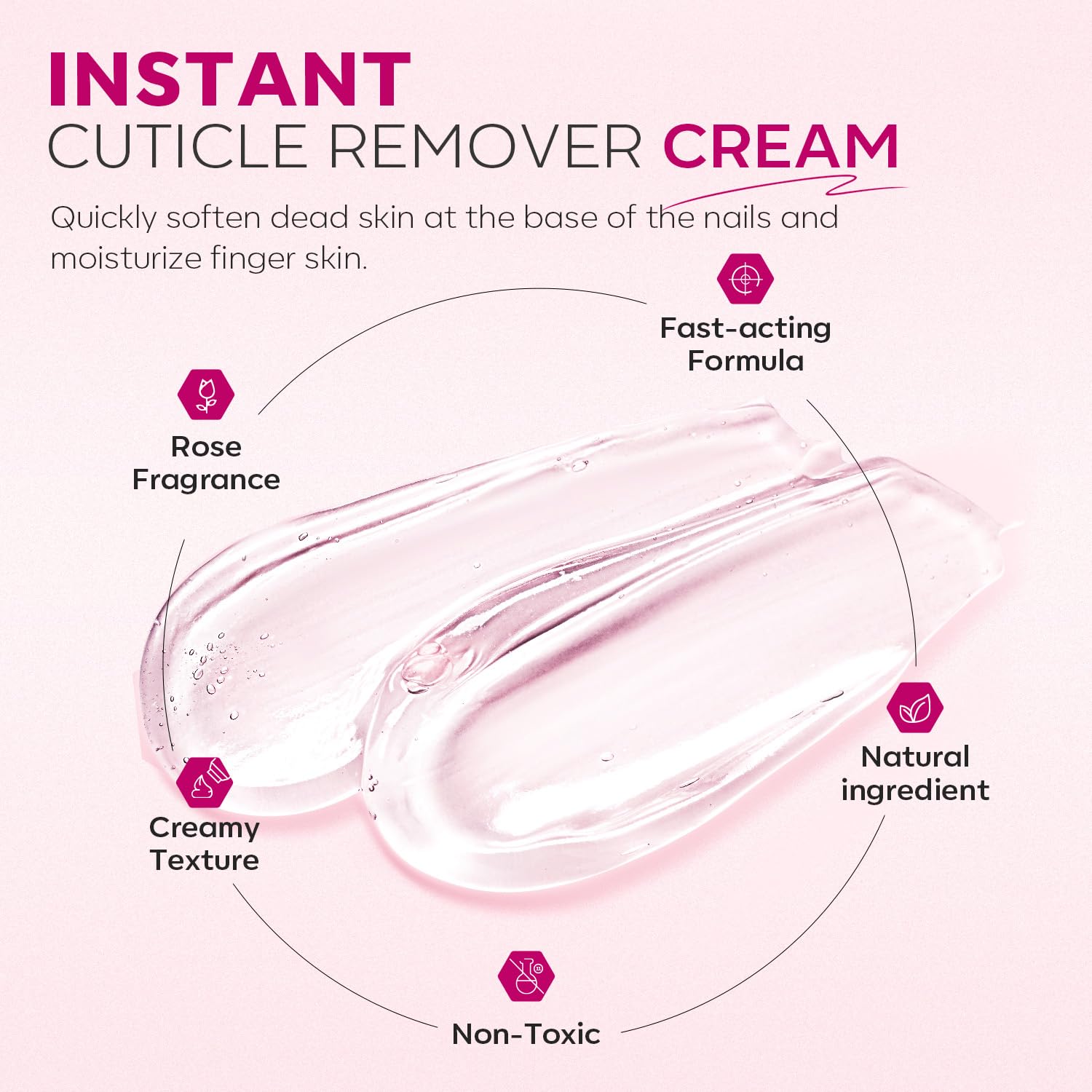 Modelones Cuticle Remover Kit - Cuticle Remover Cream & Cuticle Oil, Cuticle Care Kit w/Cuticle Trimmer Cuticle Pusher & Cuticle Nipper for DIY Nail Manicure, Removedor de Cuticula for Nail Care - Image 6