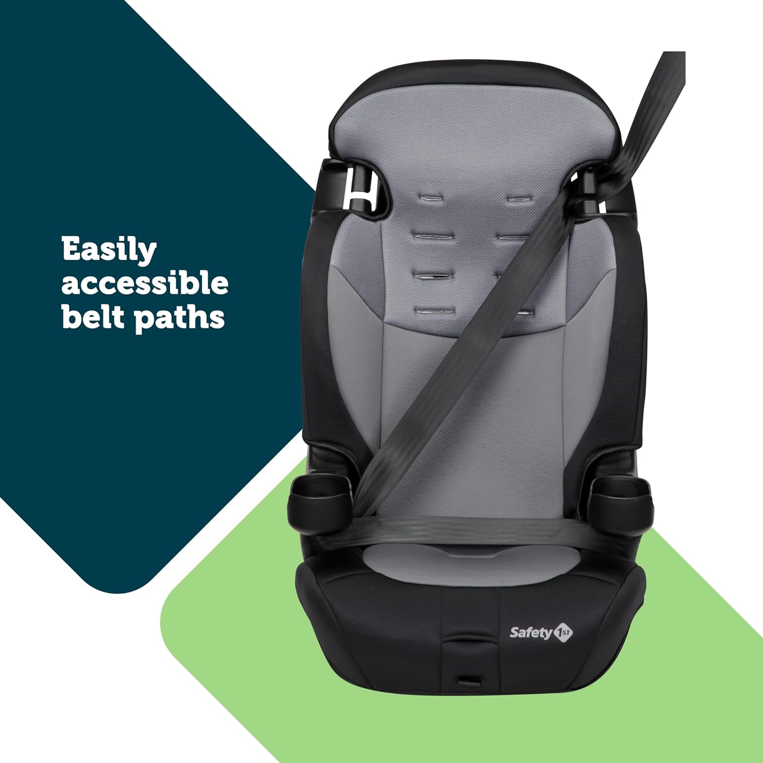 Safety 1st Grand 2-in-1 Booster Car Seat, Forward Facing Car Seat with Harness, High Back Booster Seat for Car, 30-65 Pounds and Belt-Positioning Booster, Car Seats, 40-100 Pounds, Black Sparrow - Image 6