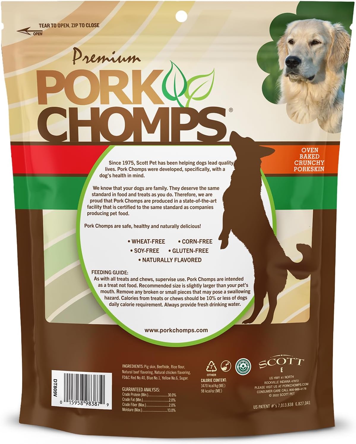 Pork Chomps Dog Chews, 5-inch Munchy Sticks, Assorted Flavors, 50 Count (Pack of 1) - Image 7