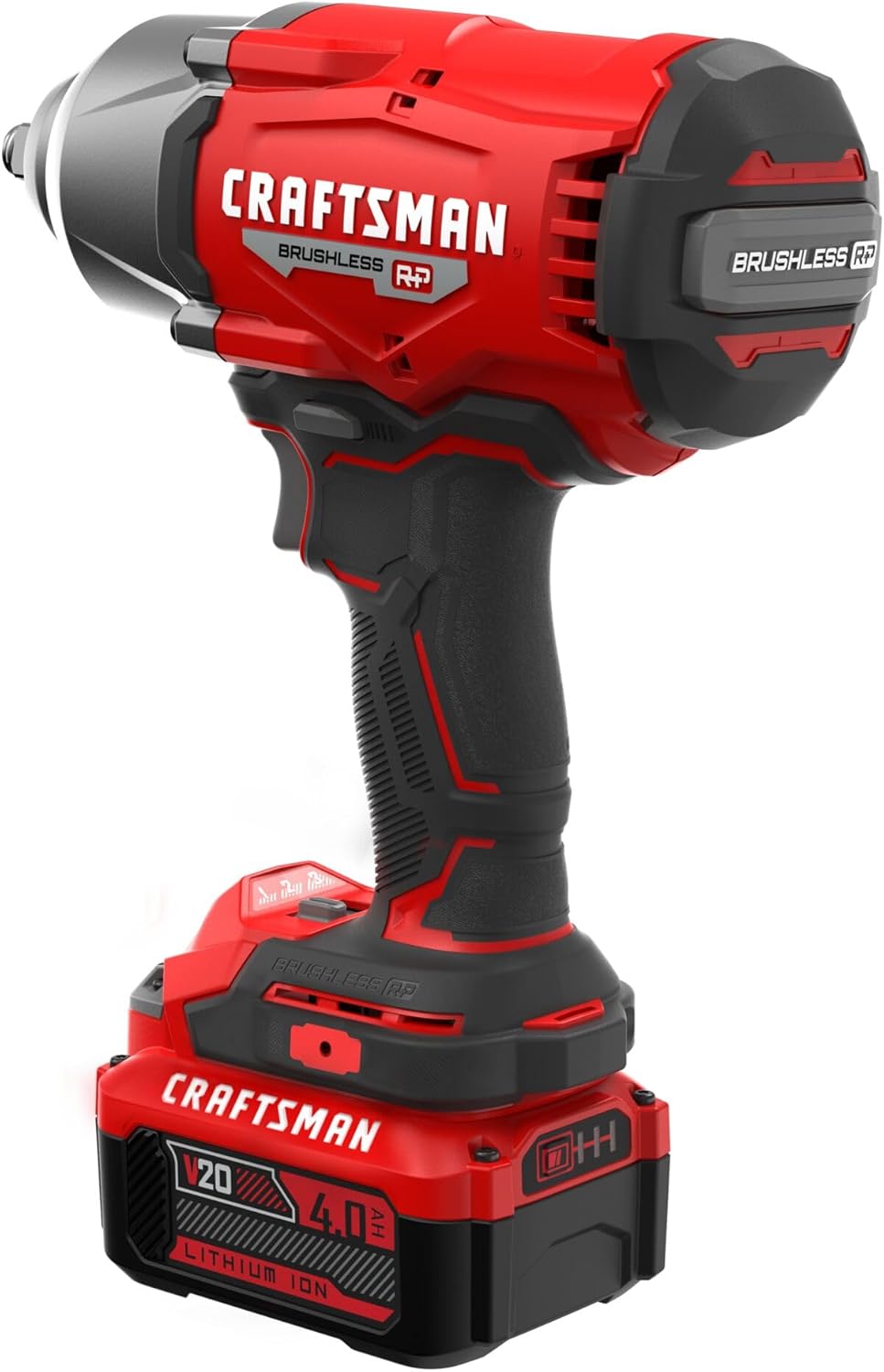 CRAFTSMAN V20 RP Impact Wrench, Cordless, Brushless, High Torque, 1/2 Inch, 4Ah Battery and Charger Included (CMCF940M1) - Image 11
