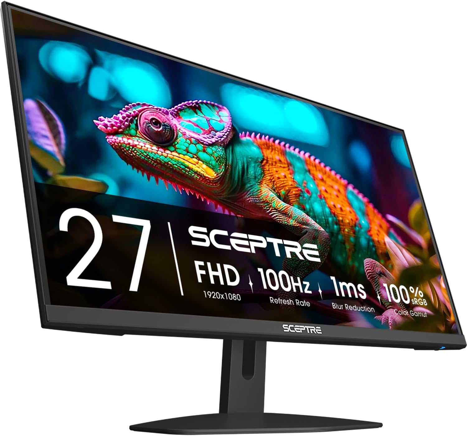 Sceptre New 27-inch Gaming Monitor 100Hz 1ms DisplayPort HDMI x2 100% sRGB AMD FreeSync Build-in Speakers, Eye Care Frameless Machine Black 2024 (E275W-FW100T) - Image 7
