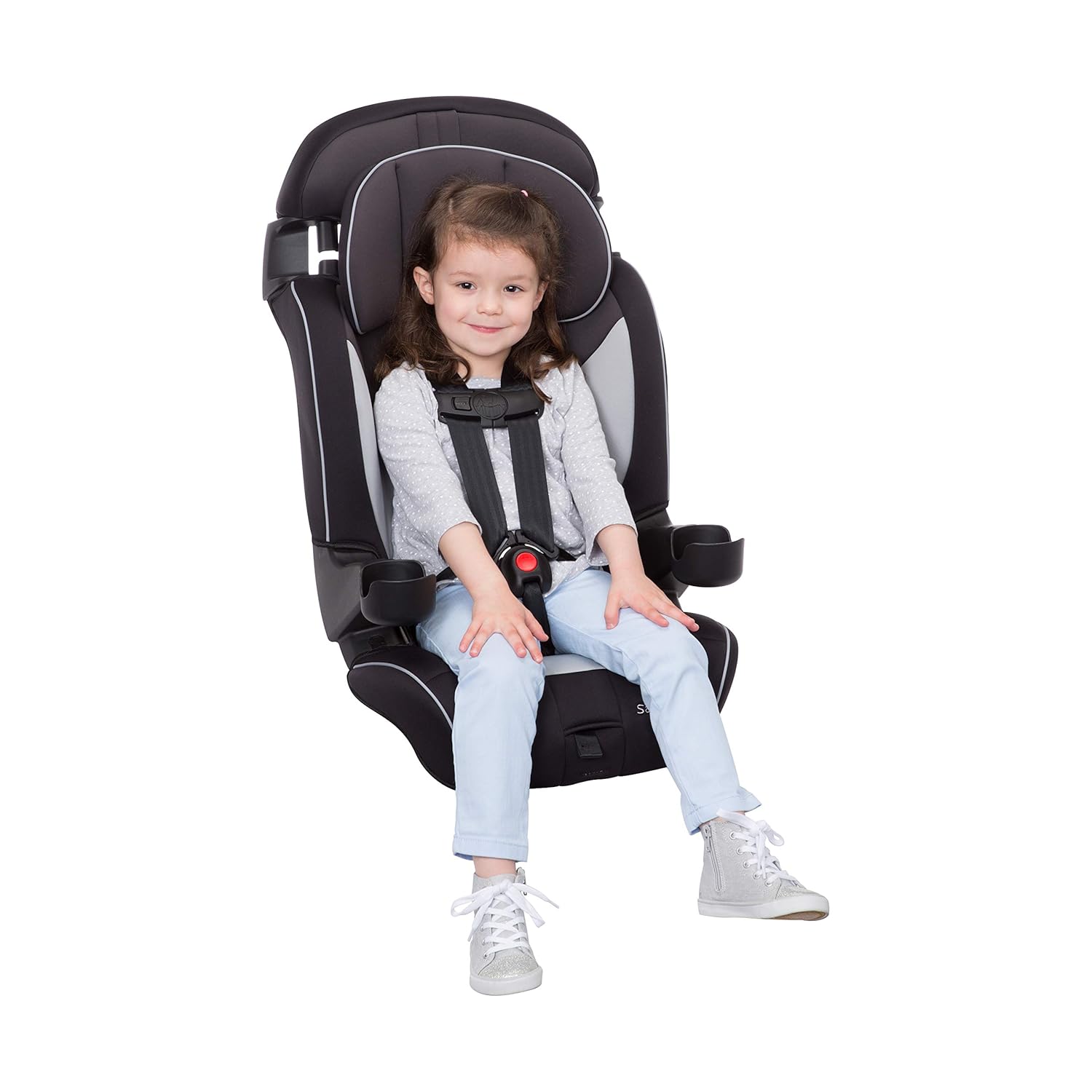 Safety 1st Grand 2-in-1 Booster Car Seat, Forward Facing Car Seat with Harness, High Back Booster Seat for Car, 30-65 Pounds and Belt-Positioning Booster, Car Seats, 40-100 Pounds, Black Sparrow - Image 14