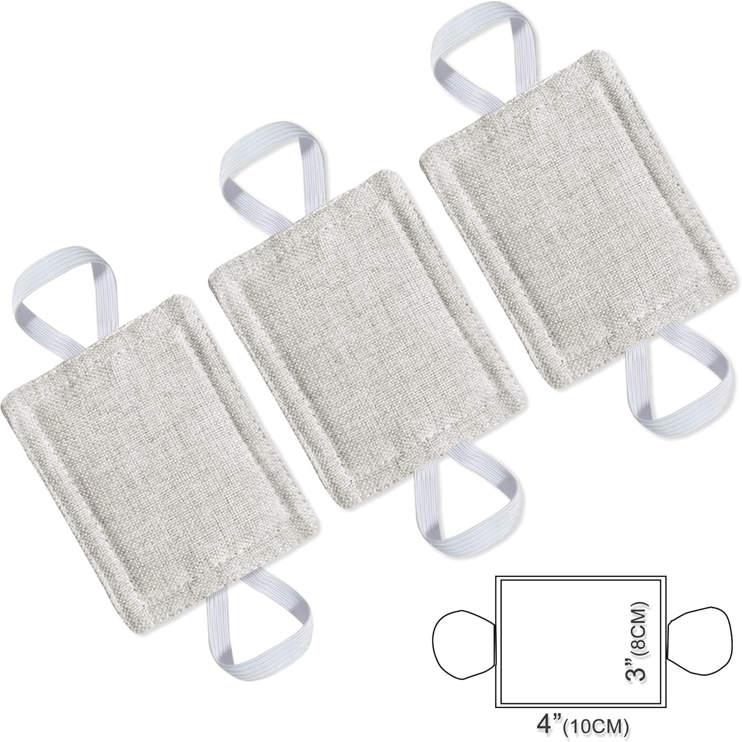 Door Silencer Quiet Door Closer Cushion, Padded Door Latch Cover for Nursery, Baby, Light Sleepers Noise Reduced Prevent from Locking for Toddler Safety - 4 x 3 inch, Natural Colored, Pack-3 - Image 3