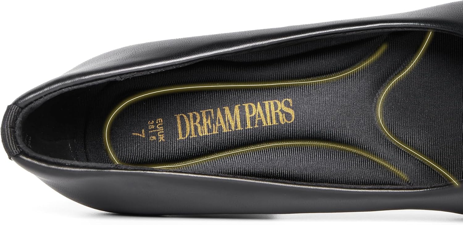 DREAM PAIRS Women's Pumps Low Chunky Block Heel Dress Shoes Closed Round Toe Comfortable Heels - Image 4